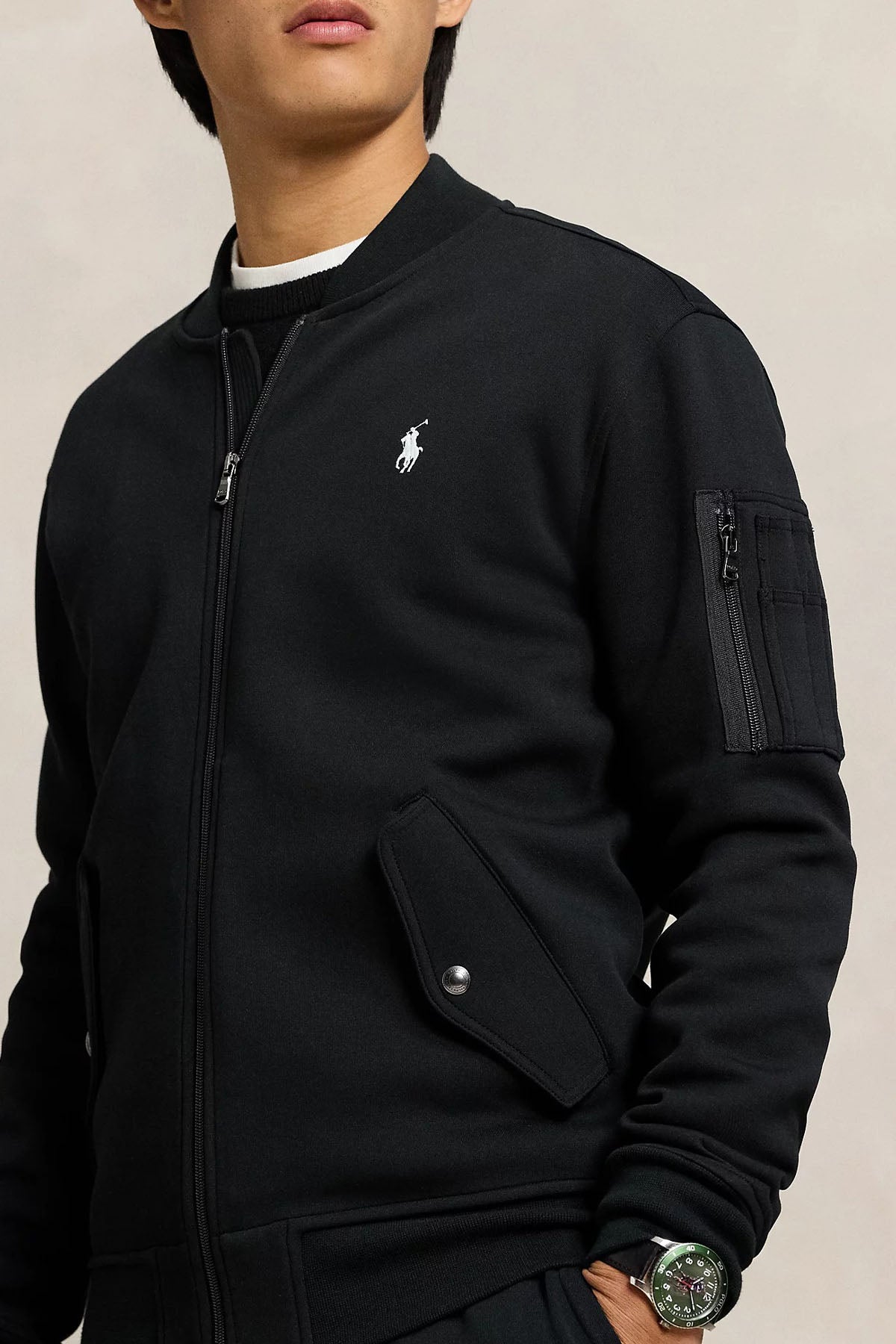 Polo Ralph Lauren Relaxed Fit Pilot Yaka Sweatshirt Ceket