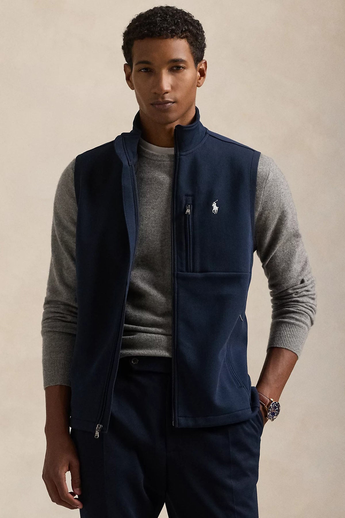 Polo Ralph Lauren Relaxed Fit Dik Yaka Sweatshirt Yelek