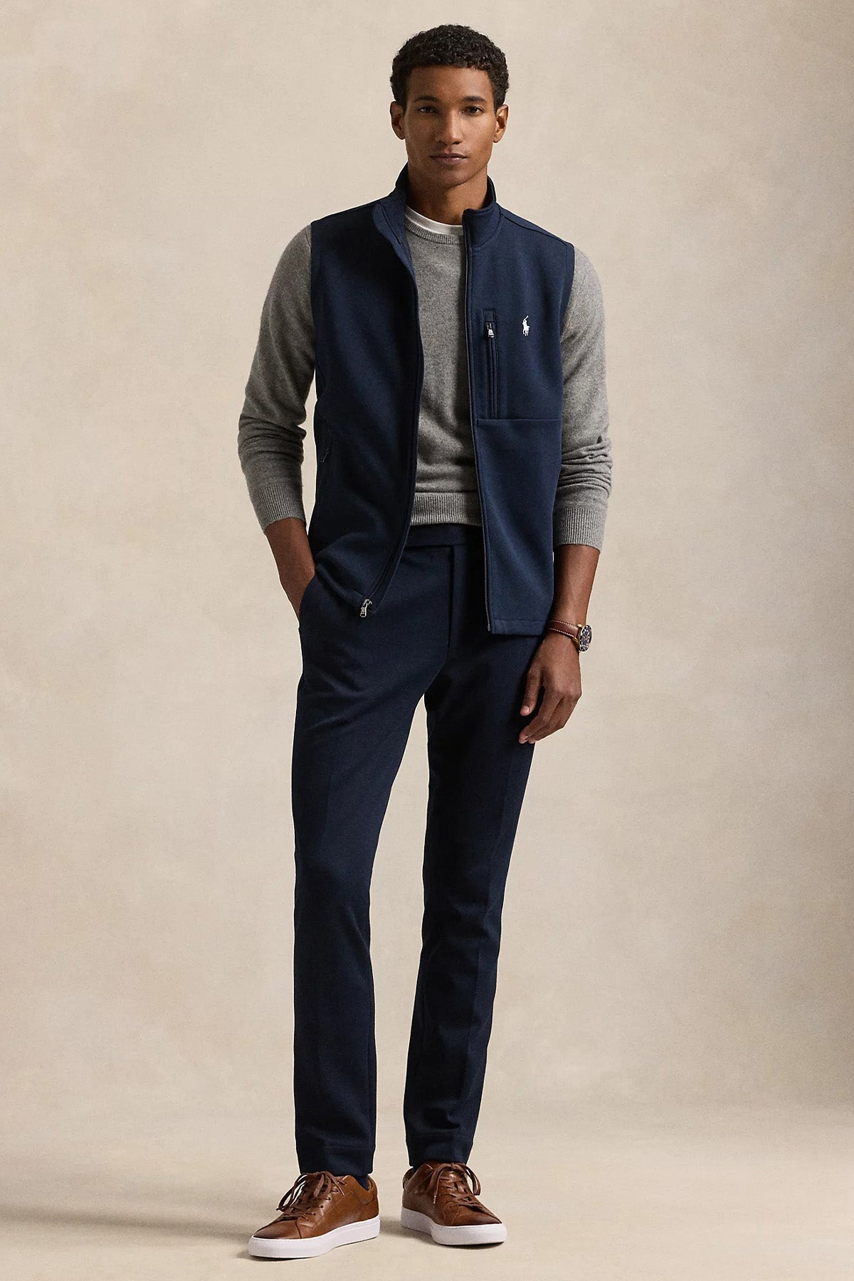 Polo Ralph Lauren Relaxed Fit Dik Yaka Sweatshirt Yelek