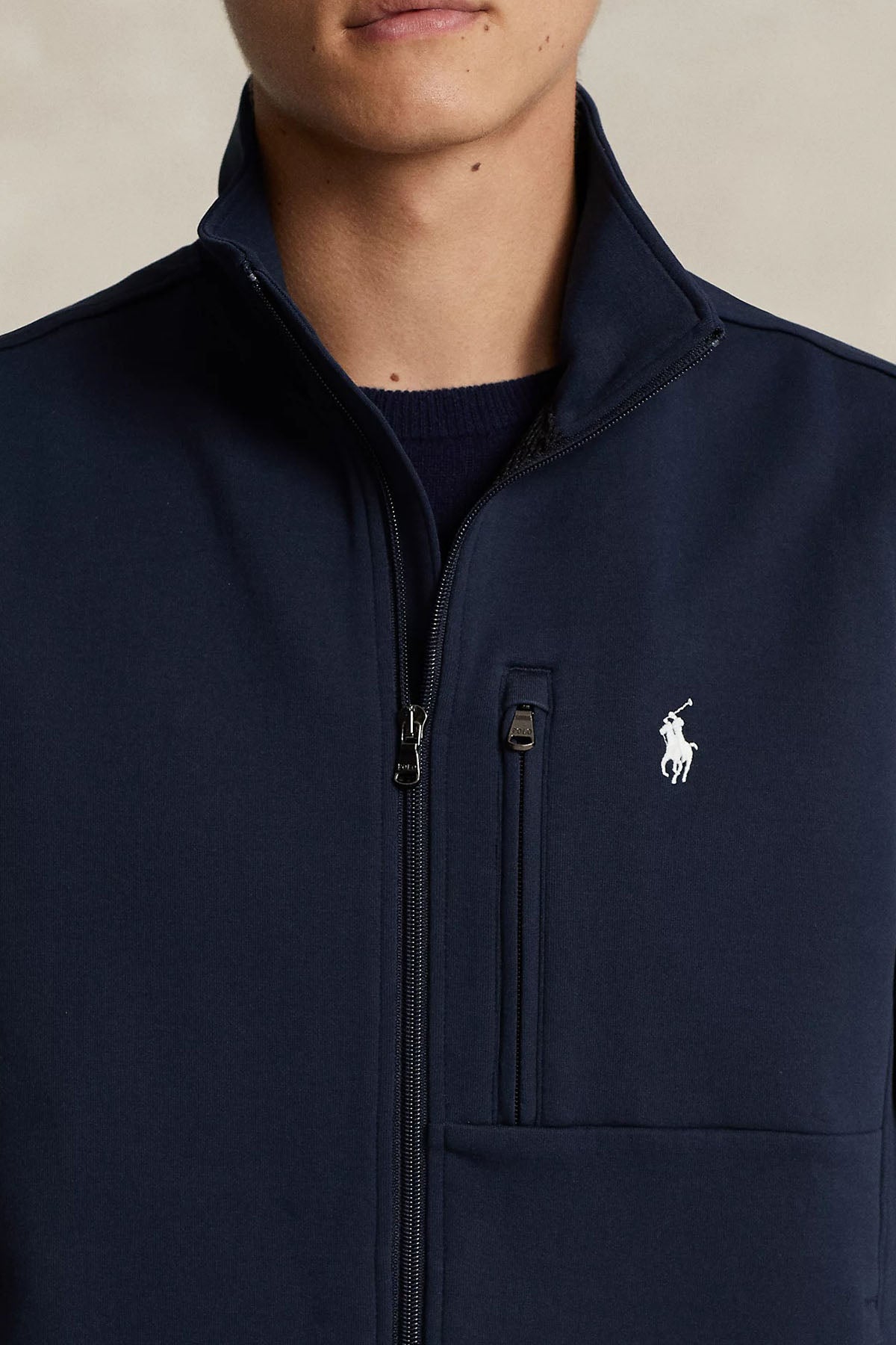Polo Ralph Lauren Relaxed Fit Dik Yaka Sweatshirt Yelek