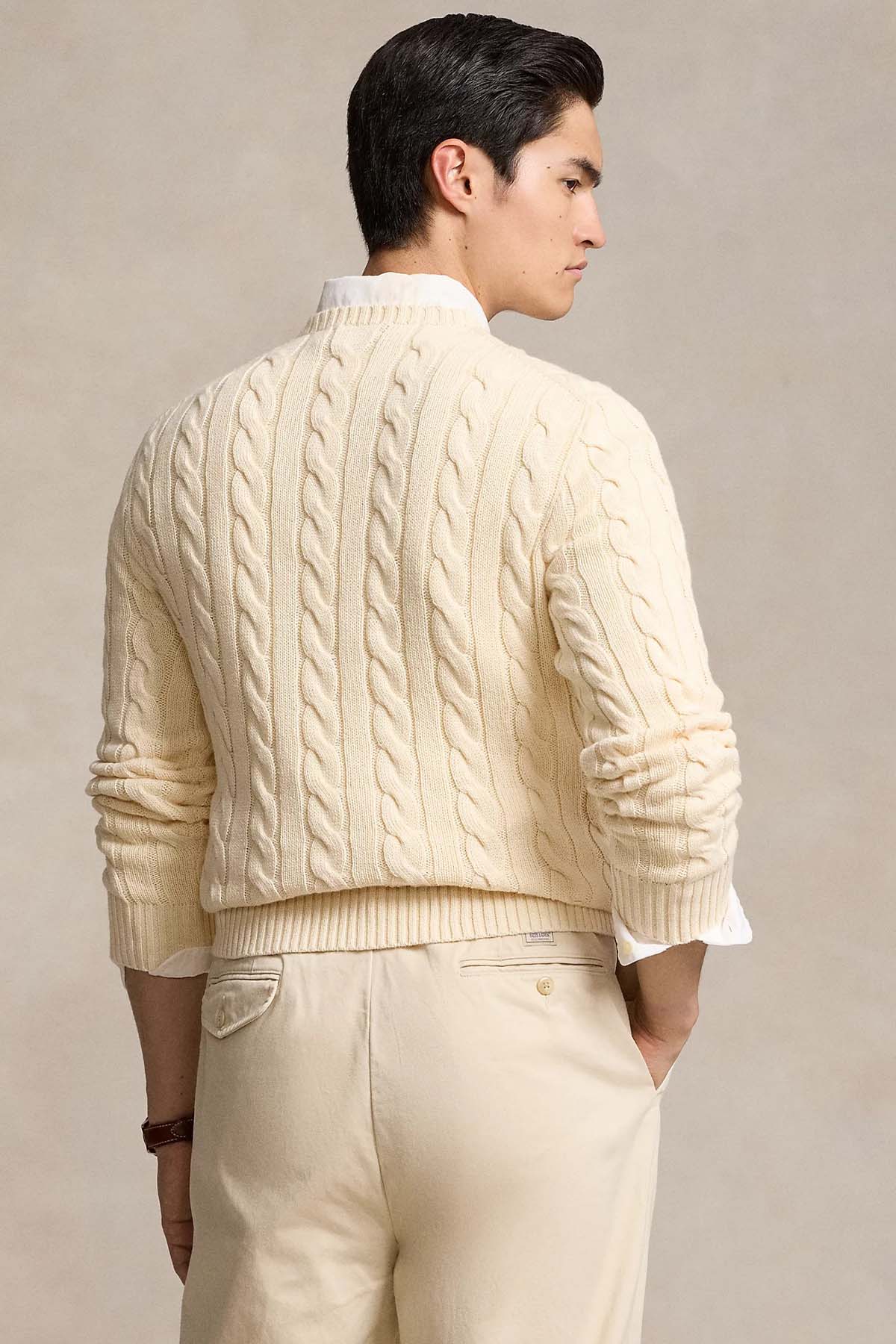 Polo Ralph Lauren Yuvarlak Yaka Saç Örgü Triko