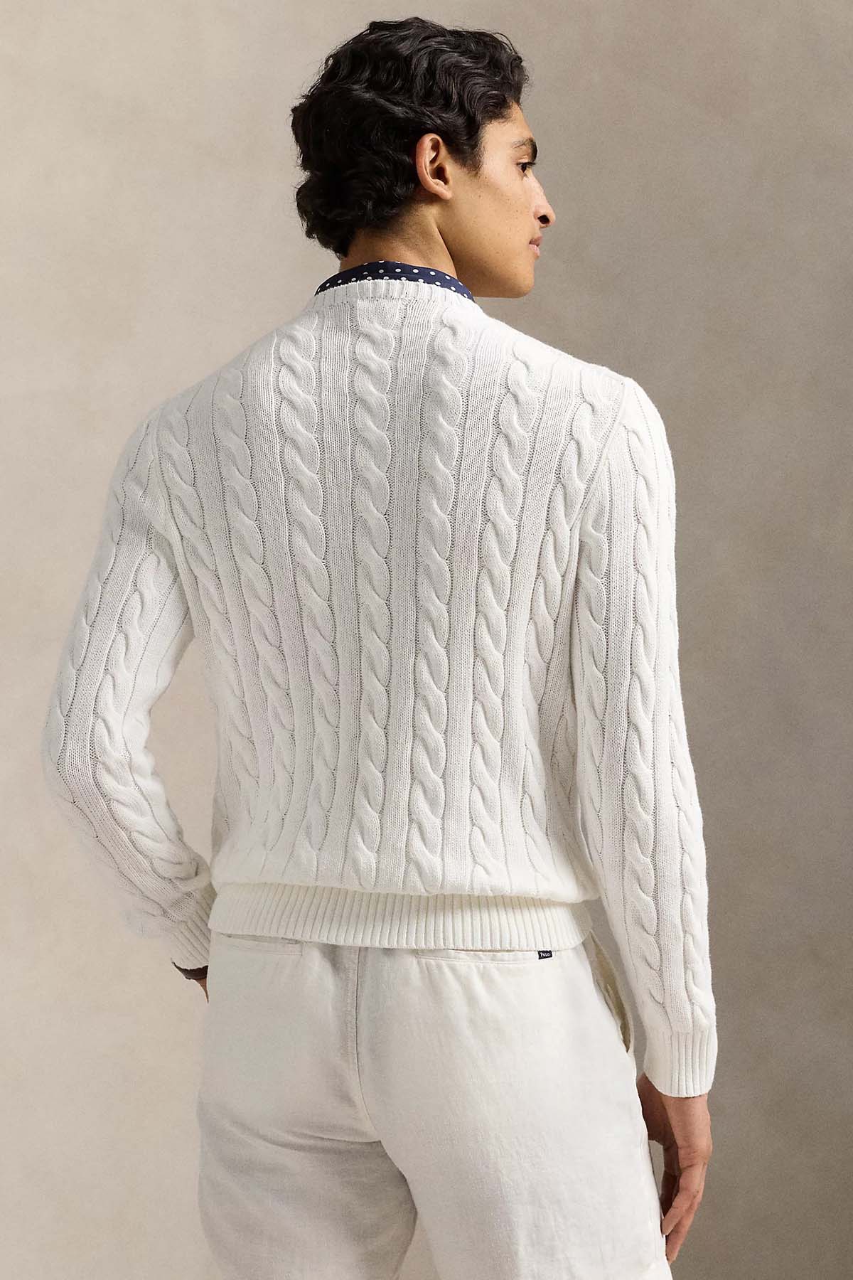 Polo Ralph Lauren Yuvarlak Yaka Saç Örgü Triko-Triko-Libas