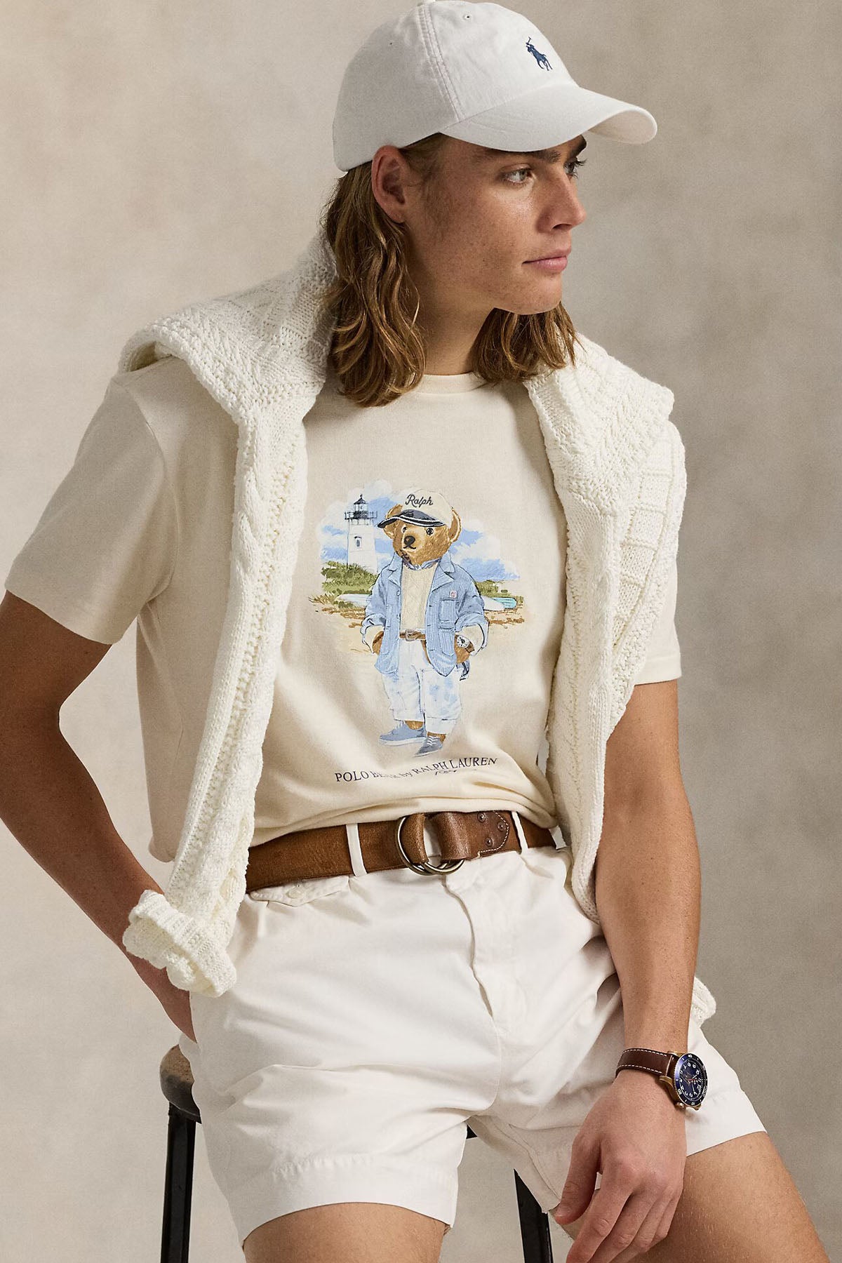 Polo Ralph Lauren Custom Slim Fit Polo Bear T-shirt