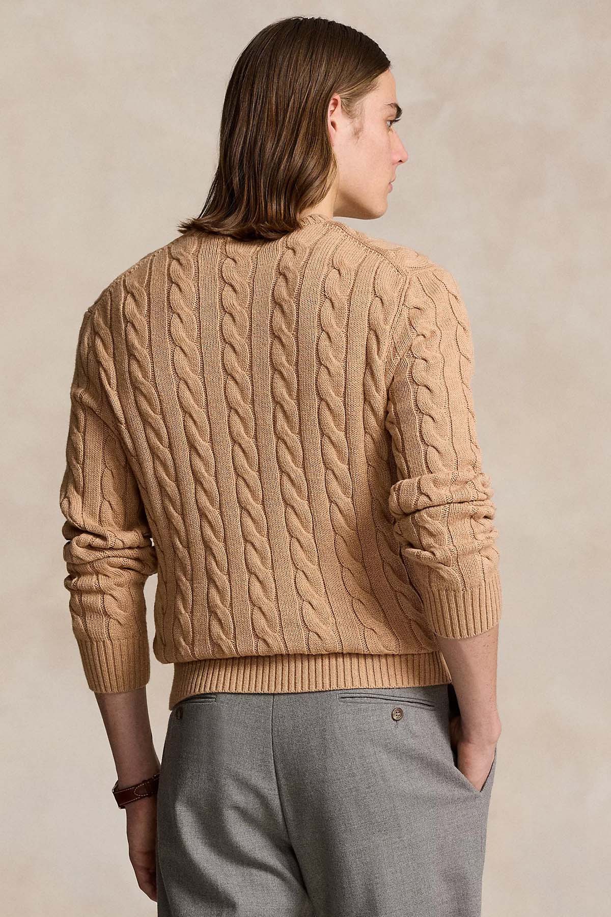 Polo Ralph Lauren Yuvarlak Yaka Saç Örgü Triko