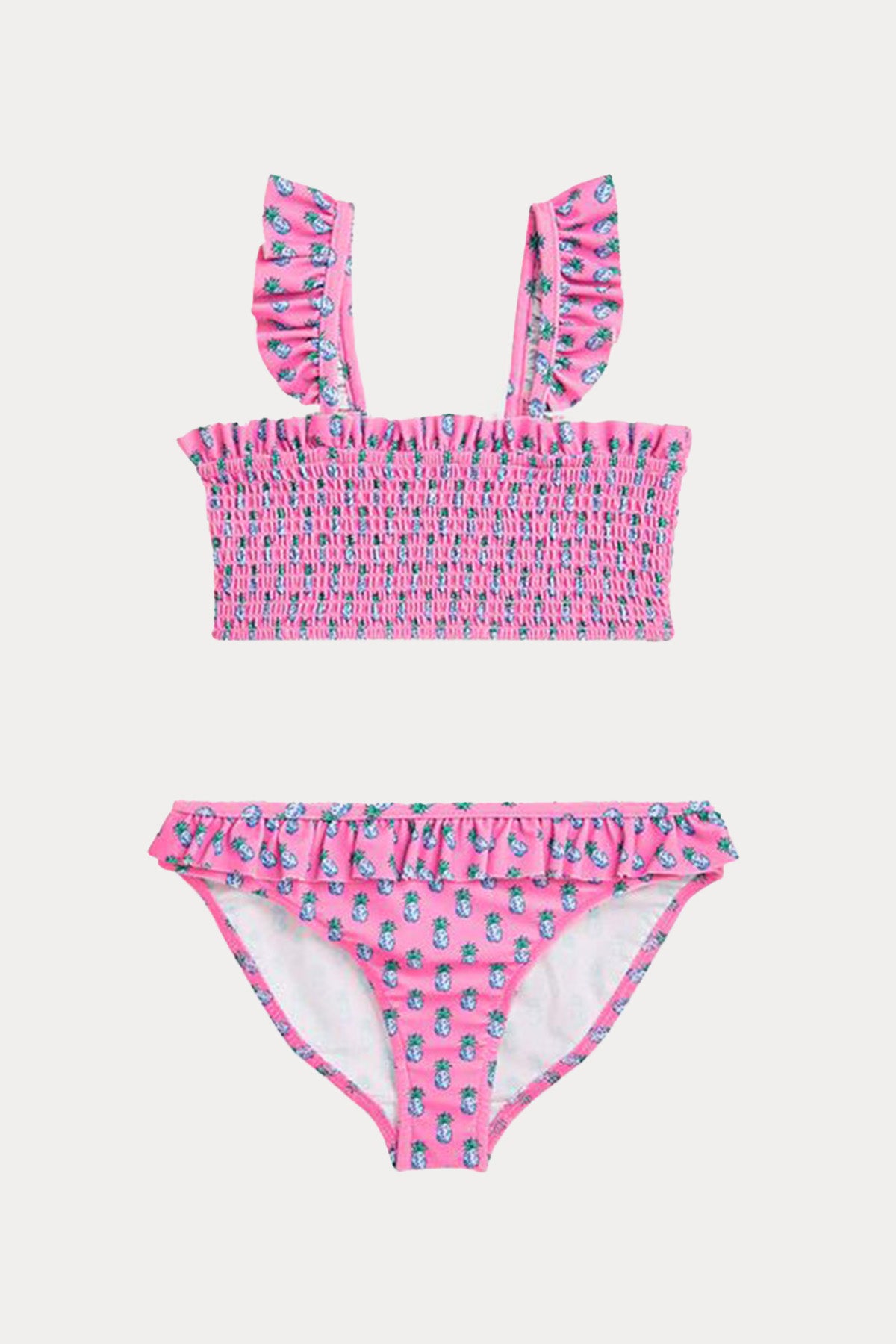 Polo Ralph Lauren Kids 2-4 Yaş Kız Çocuk Fırfırlı Streç Bikini