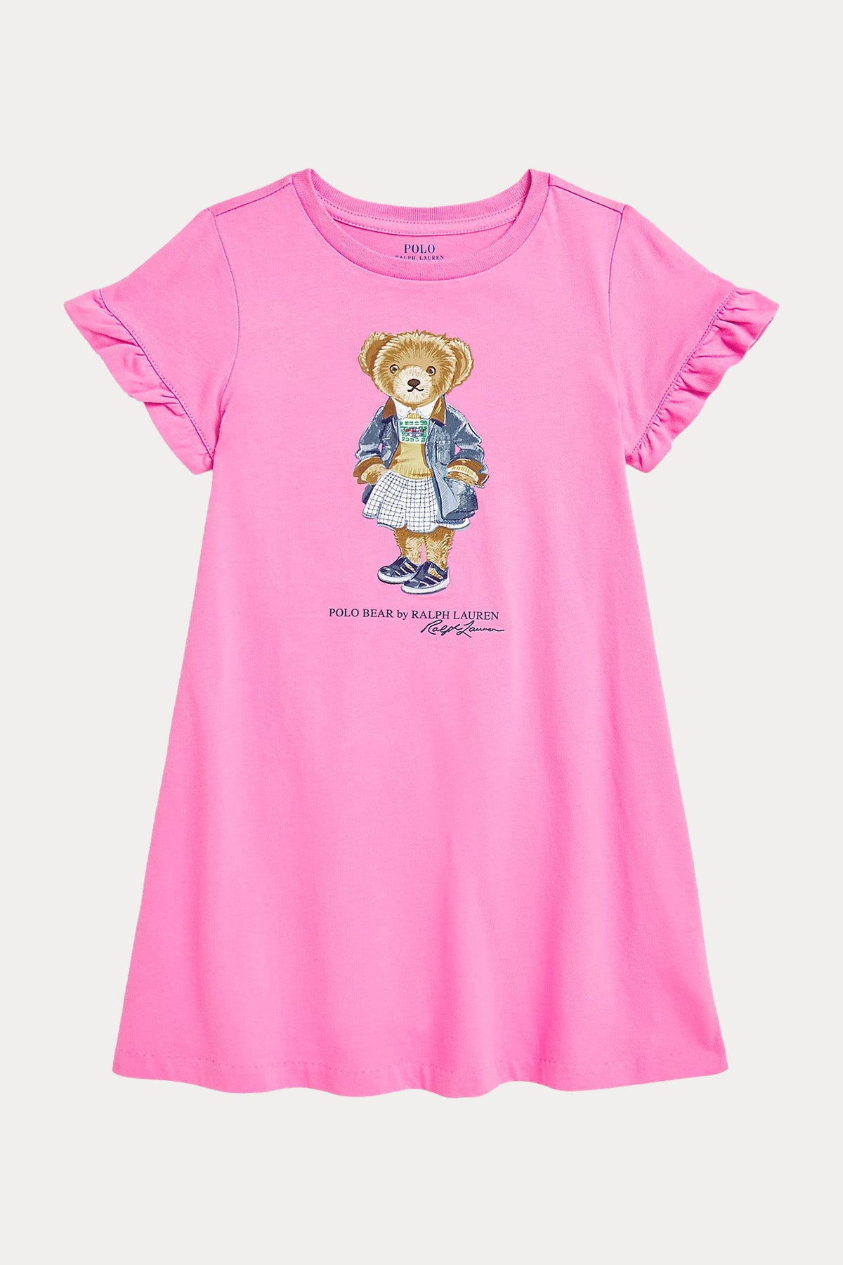 Polo Ralph Lauren Kids 2-4 Yaş Kız Çocuk Polo Bear T-shirt Elbise