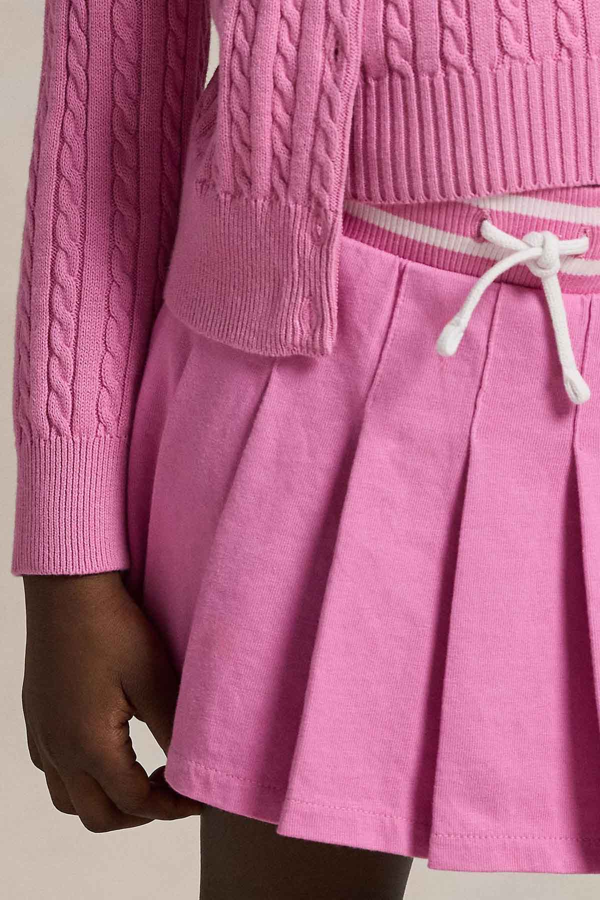 Polo Ralph Lauren Kids 3-5 Yaş Kız Çocuk Beli Lastikli Pileli Mini Etek