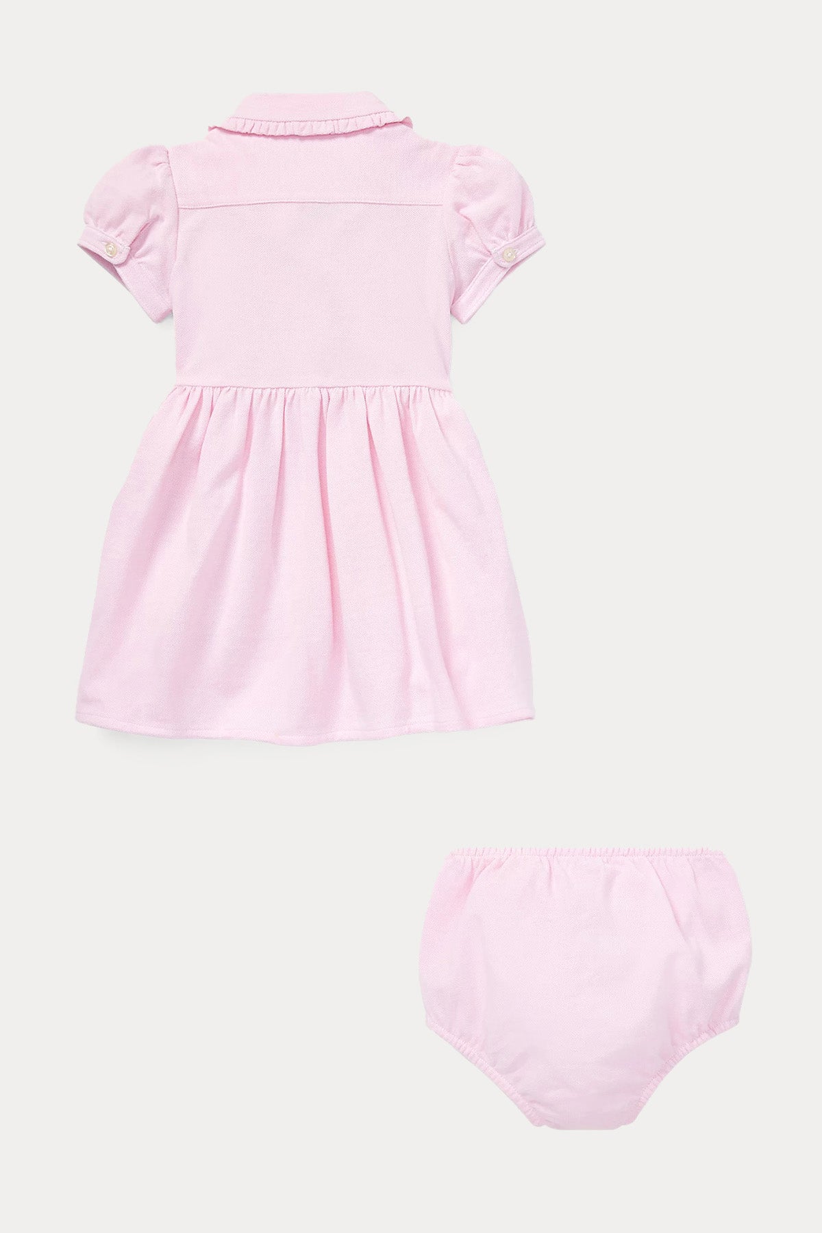 Polo Ralph Lauren Kids 6-18 Aylık Kız Bebek Şortlu Gömlek Elbise