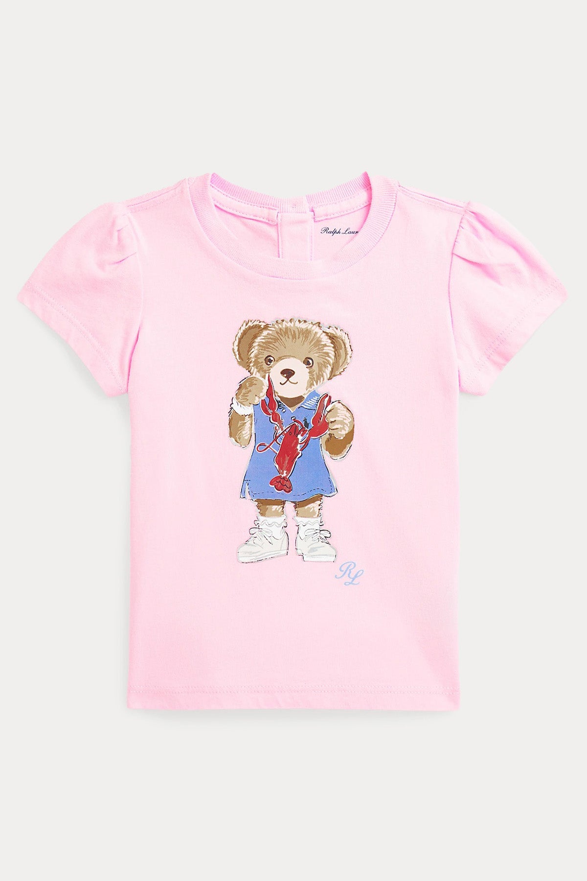 Polo Ralph Lauren Kids 9-12 Aylık Kız Bebek Polo Bear T-shirt