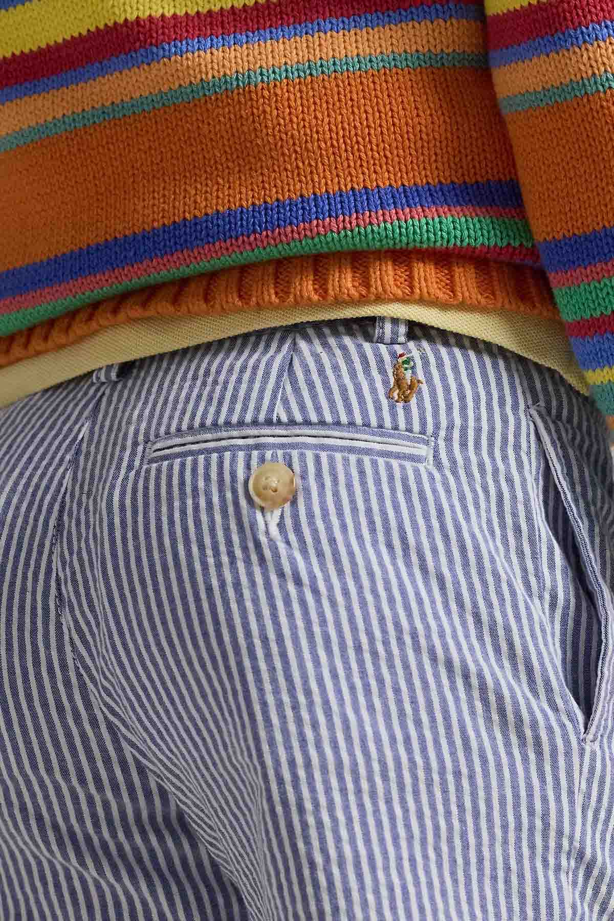 Polo Ralph Lauren Kids 3-5 Yaş Erkek Çocuk Yandan Cepli Çizgili Şort-T-shirt-Libas