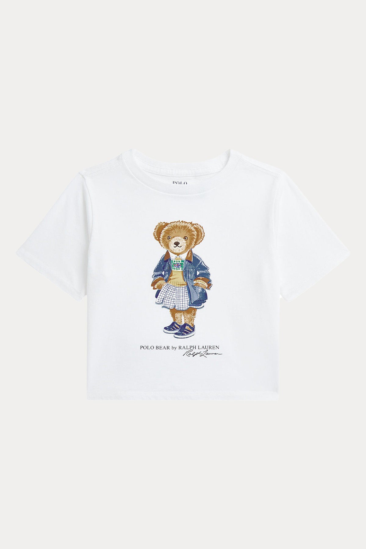Polo Ralph Lauren Kids S-L Beden Kız Çocuk Polo Bear Crop T-shirt