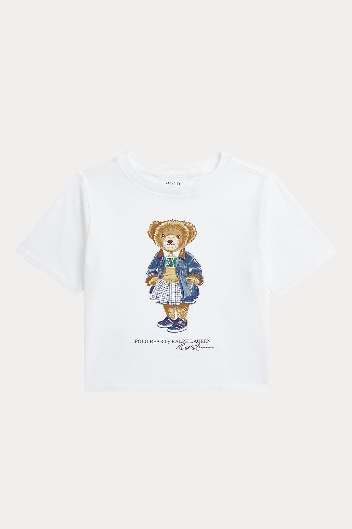 Polo Ralph Lauren Kids 2-6 Yaş Kız Çocuk Polo Bear Crop T-shirt