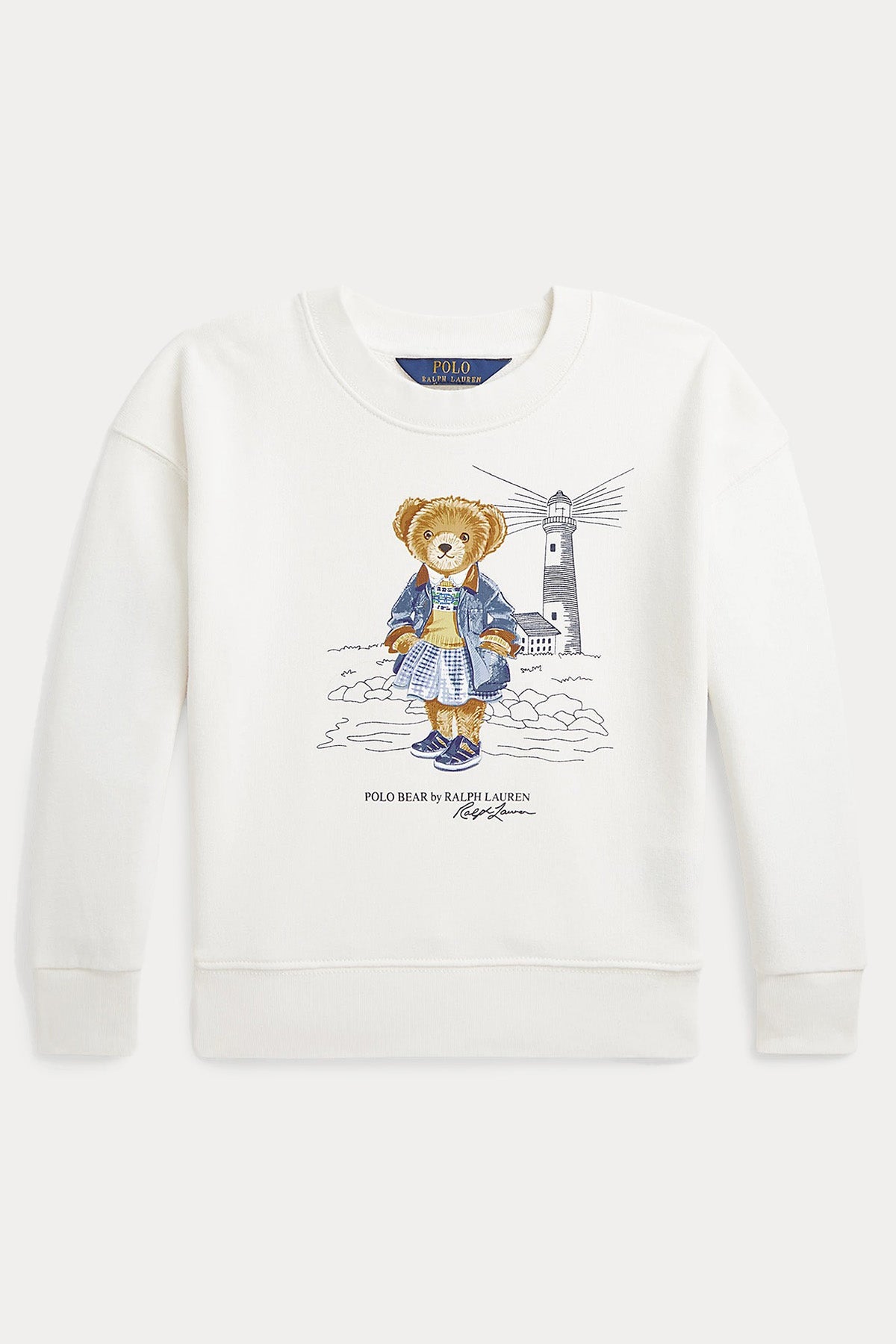Polo Ralph Lauren Kids 2-6 Yaş Kız Çocuk Şardonlu Polo Bear Sweatshirt