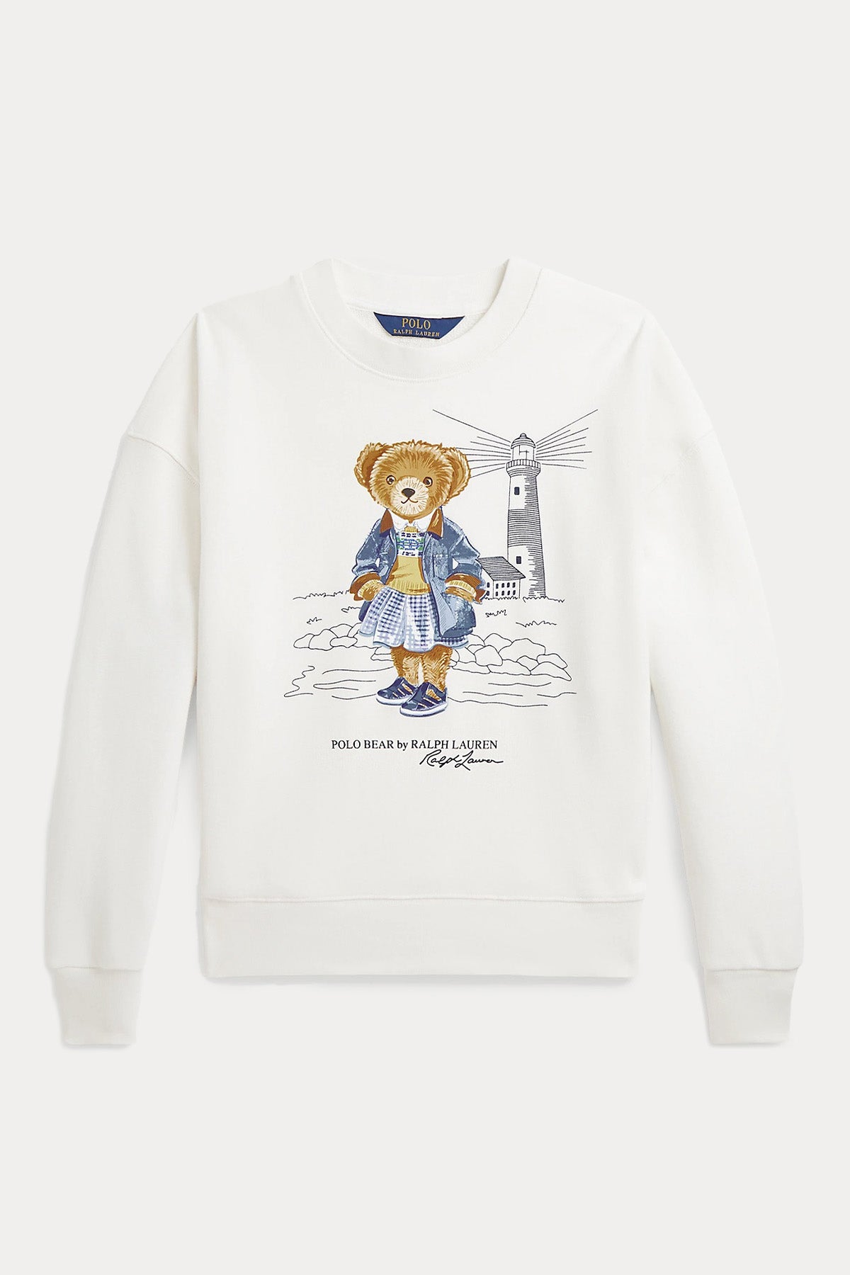 Polo Ralph Lauren Kids S-L Beden Kız Çocuk Şardonlu Polo Bear Sweatshirt