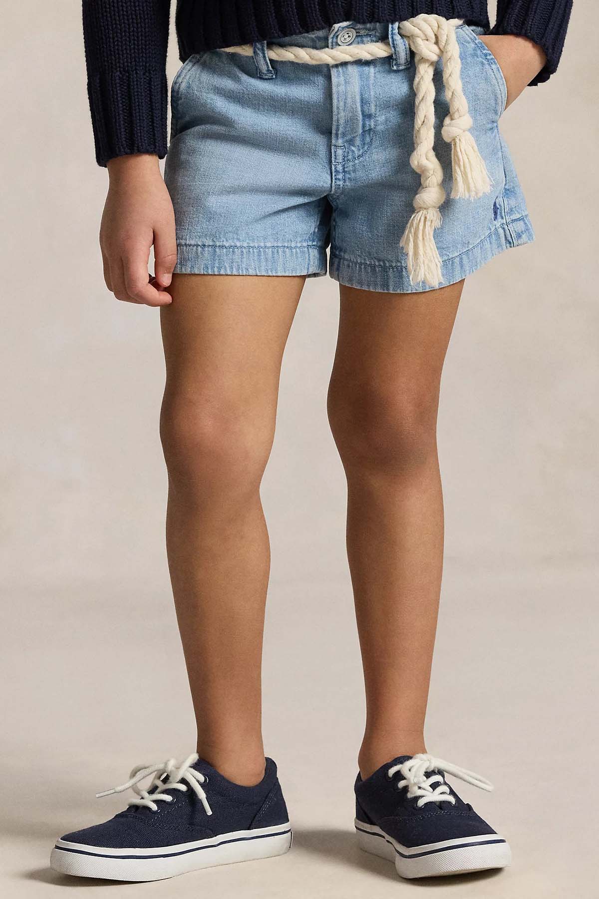 Polo Ralph Lauren Kids 2-5 Yaş Kız Çocuk Yandan Cepli Denim Şort