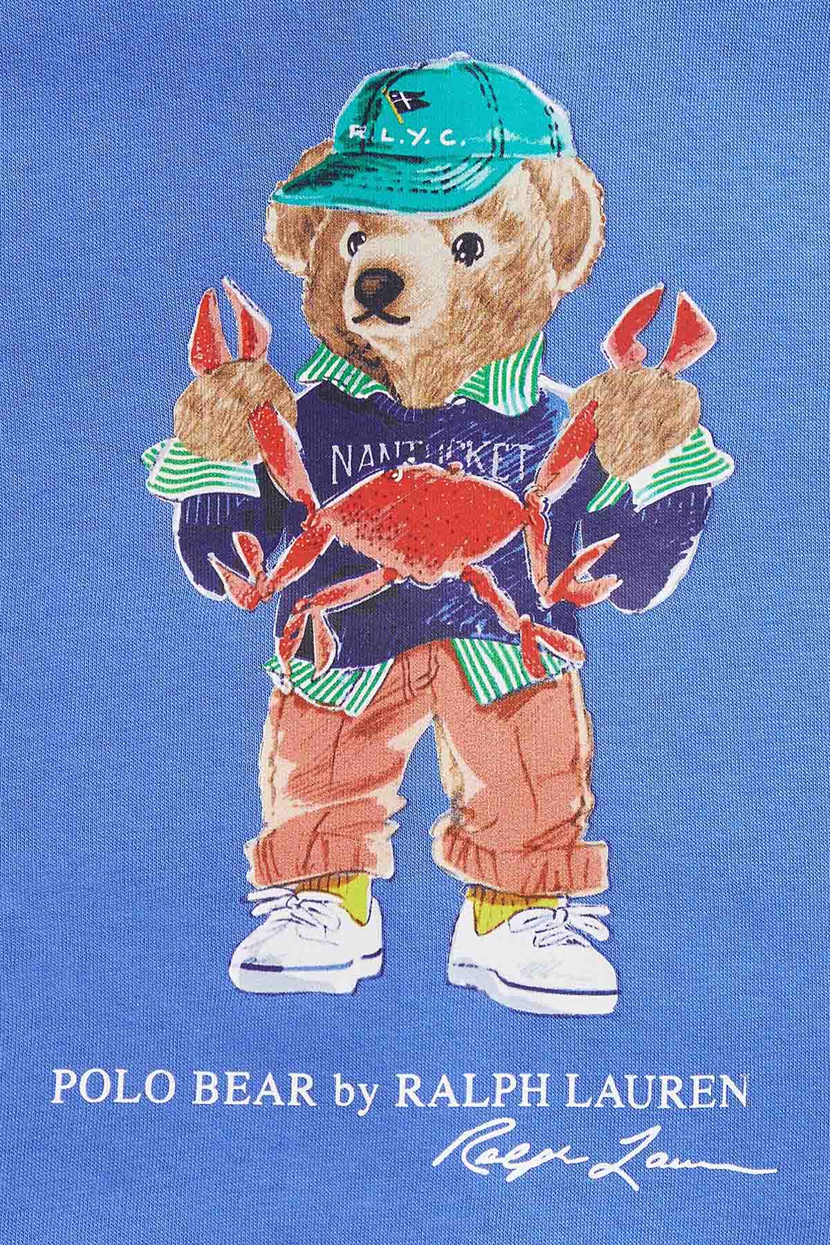 Polo Ralph Lauren Kids 2-6 Yaş Unisex Çocuk Polo Bear Kapüşonlu Sweatshirt