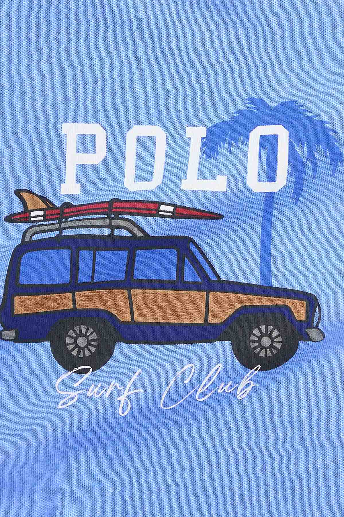 Polo Ralph Lauren Kids 12-18 Aylık Erkek Bebek Safari Temalı T-shirt
