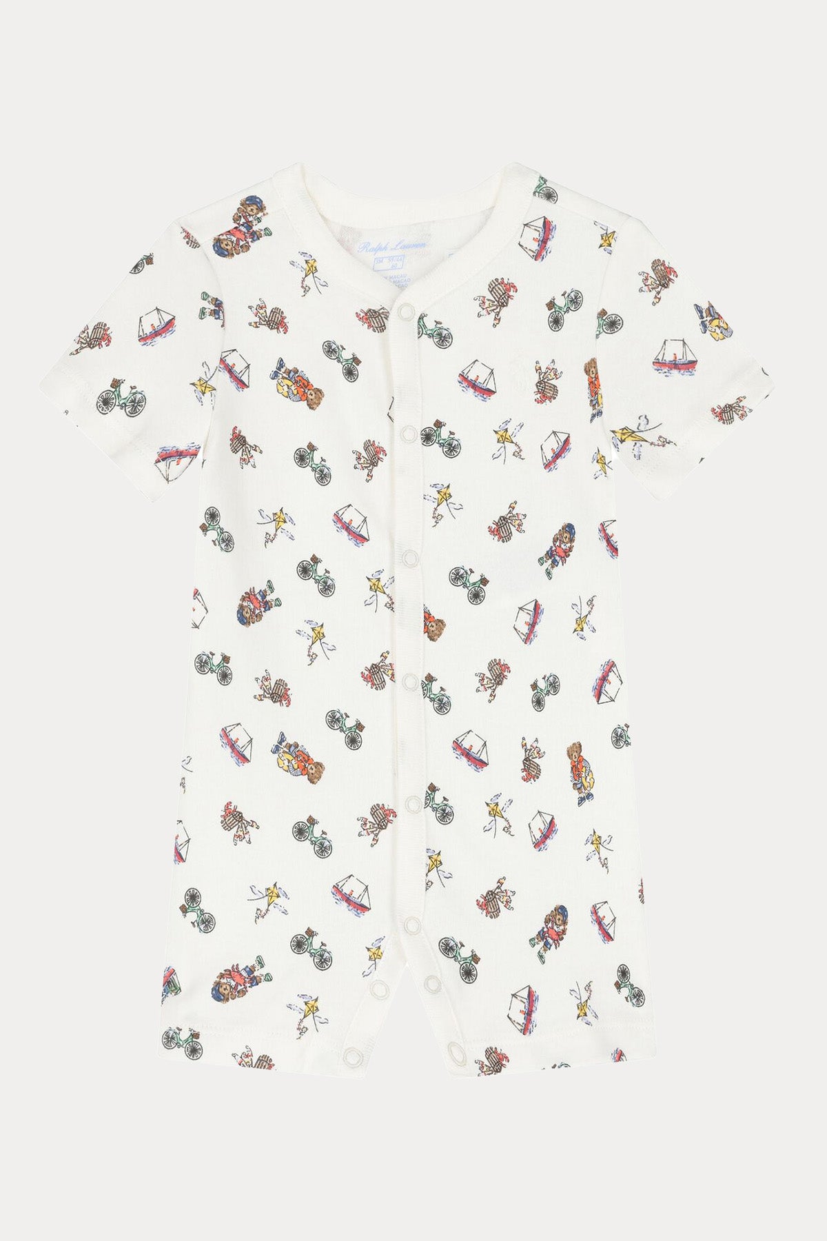 Polo Ralph Lauren Kids Yeni Doğan-3 Aylık Unisex Bebek Polo Bear Tulum