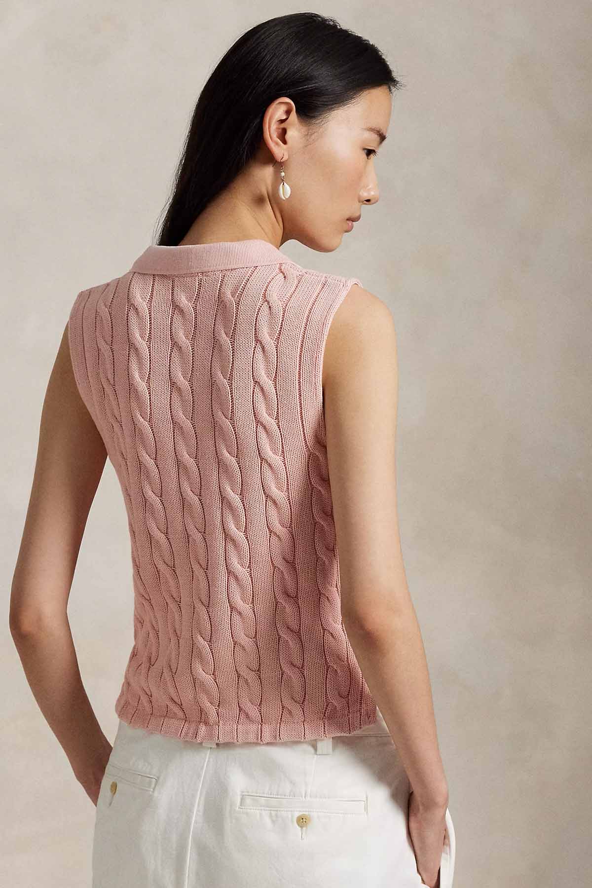 Polo Ralph Lauren Slim Fit Polo Yaka Saç Örgü Triko