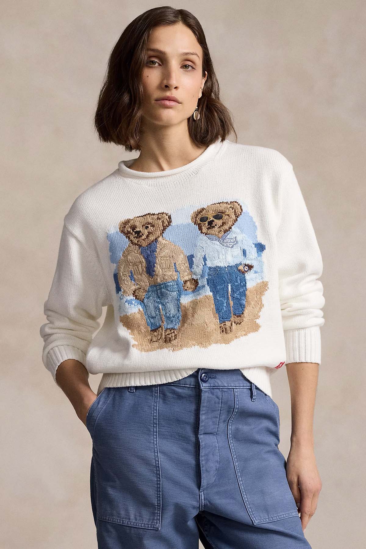 Polo Ralph Lauren Relaxed Fit Polo Bear Örgü Triko