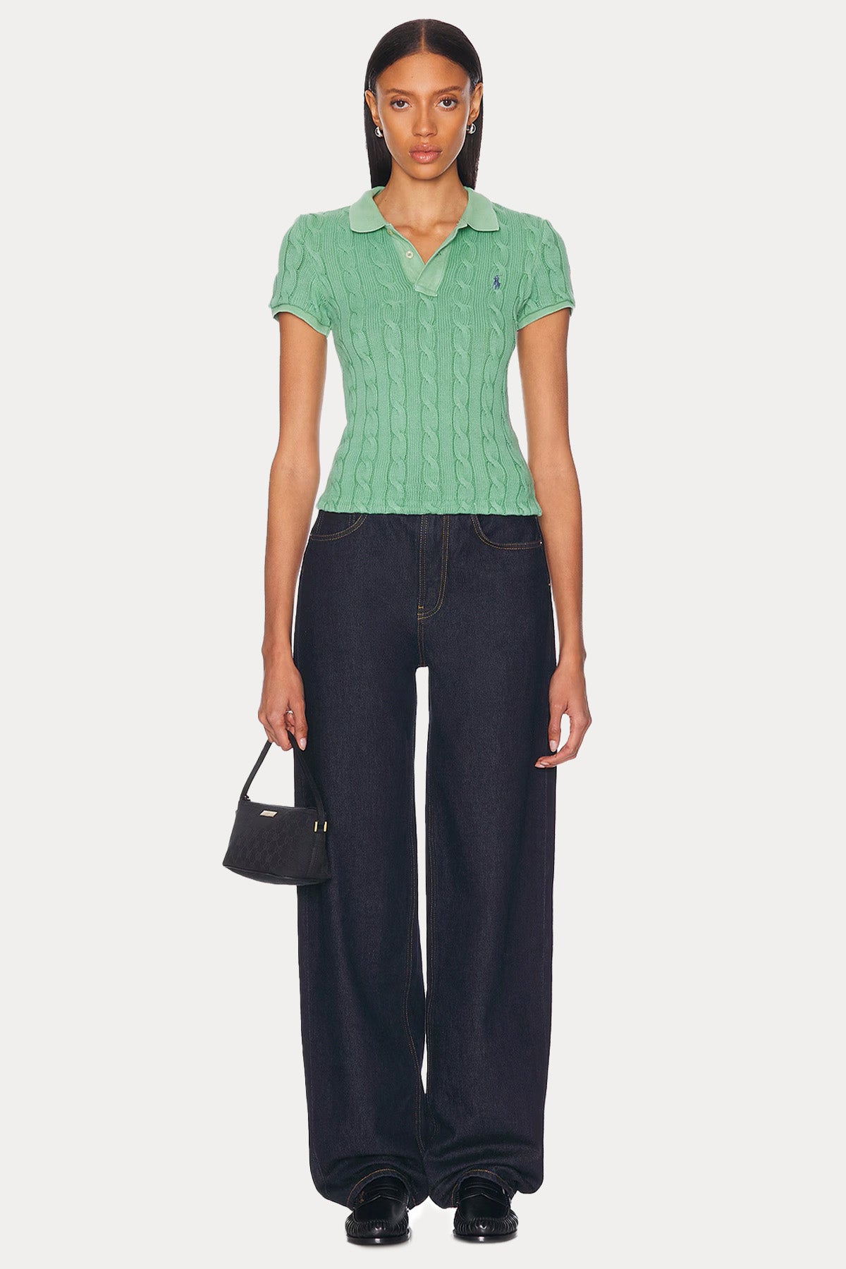 Polo Ralph Lauren Polo Yaka Saç Örgü Triko