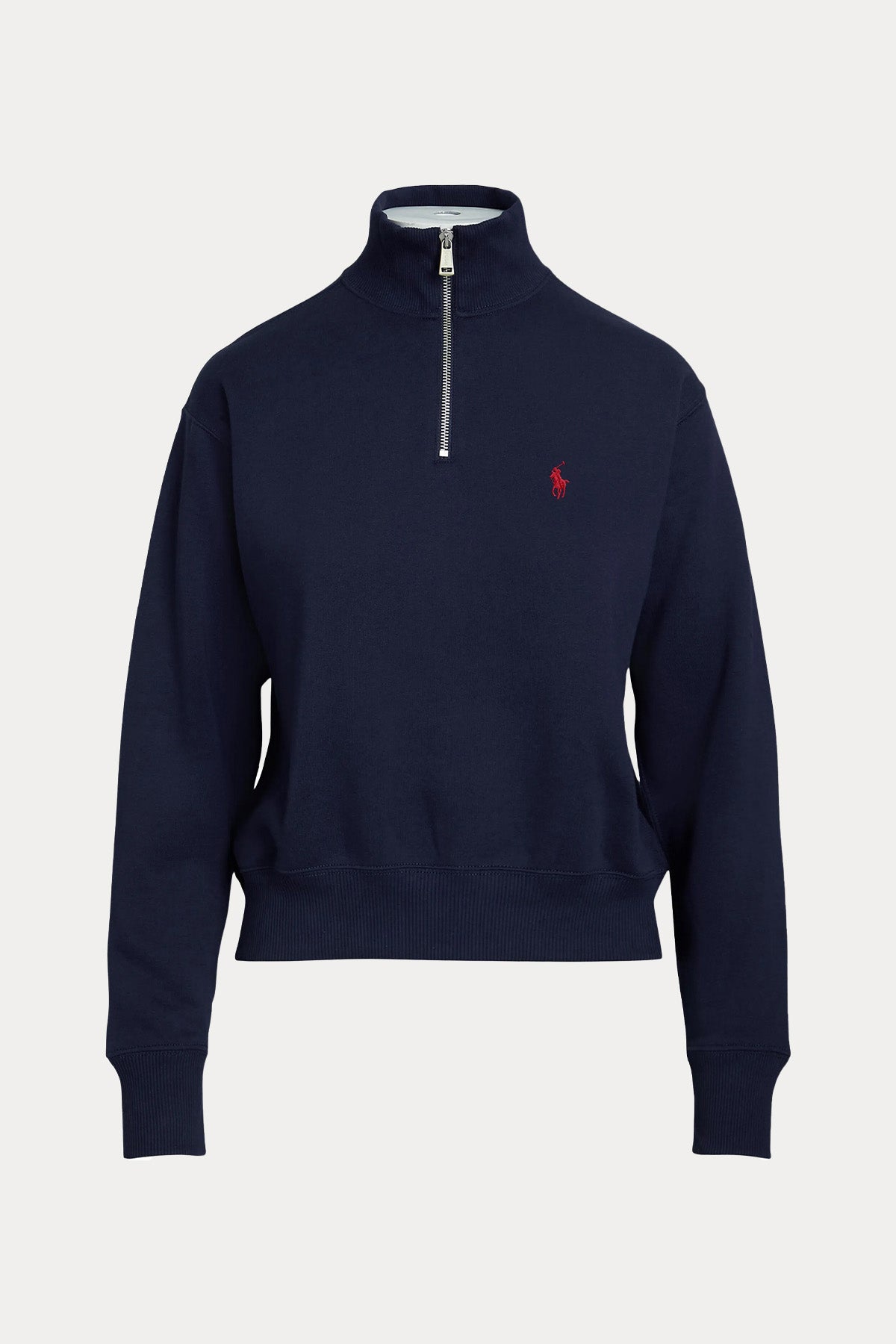 Polo Ralph Lauren Relaxed Fit Yarım Fermuarlı Dik Yaka Sweatshirt