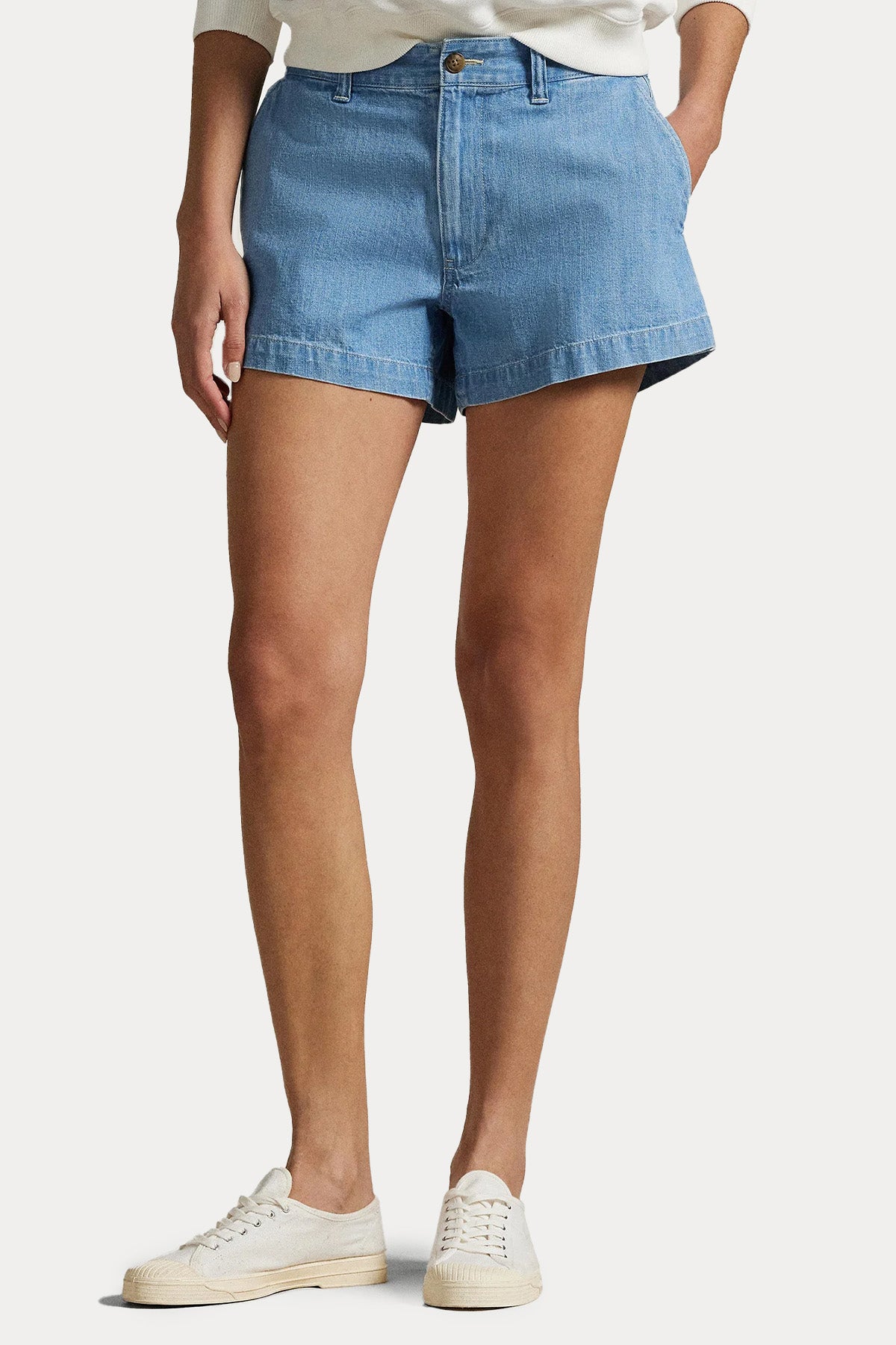 Polo Ralph Lauren Straight Fit Yandan Cepli Denim Şort