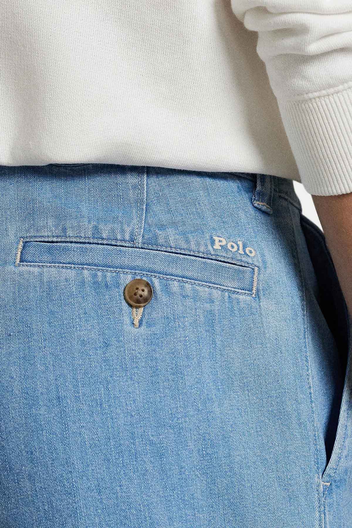 Polo Ralph Lauren Straight Fit Yandan Cepli Denim Şort