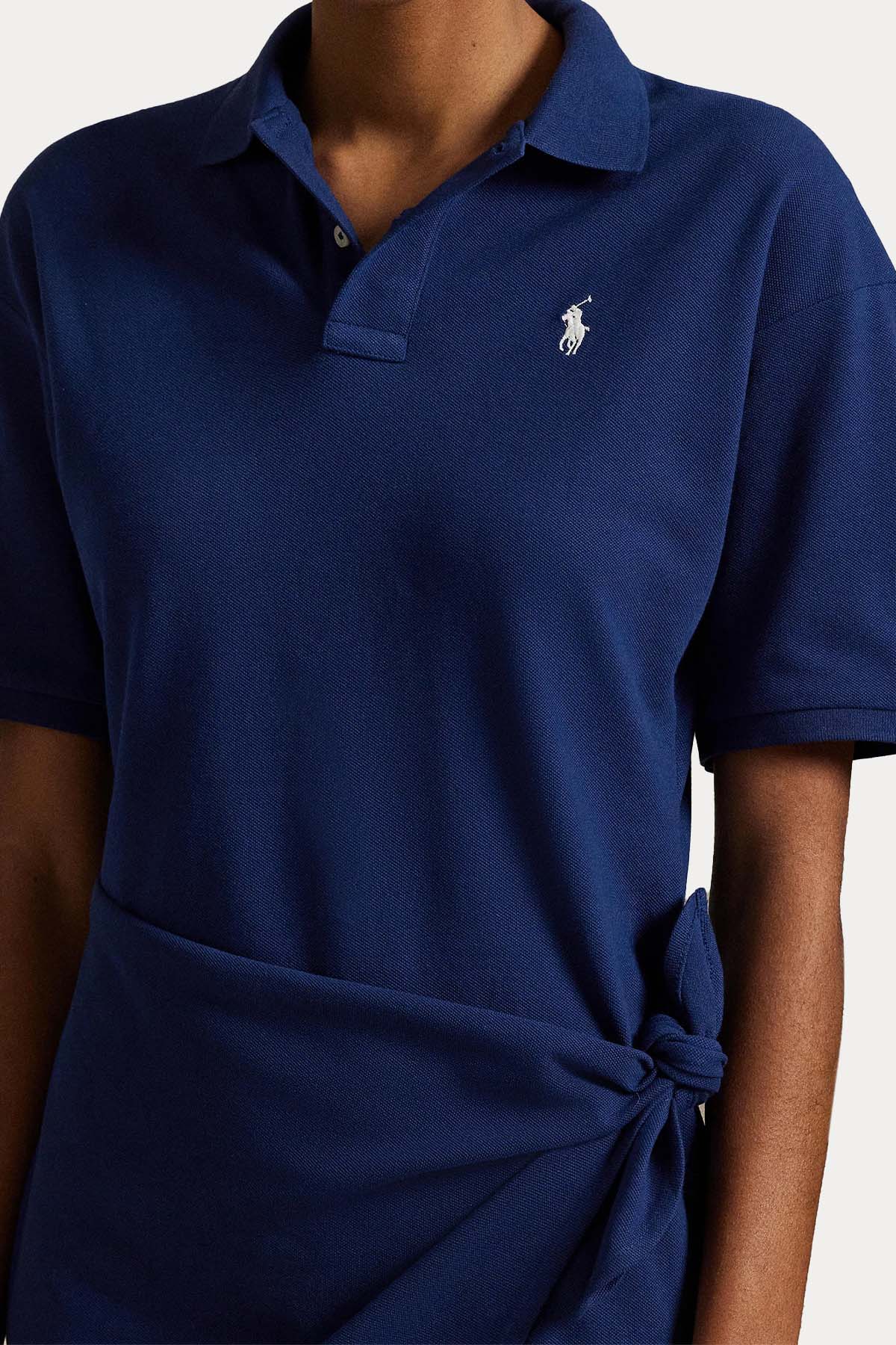 Polo Ralph Lauren Kruvaze Bağlamalı Polo Yaka Mini T-shirt Elbise