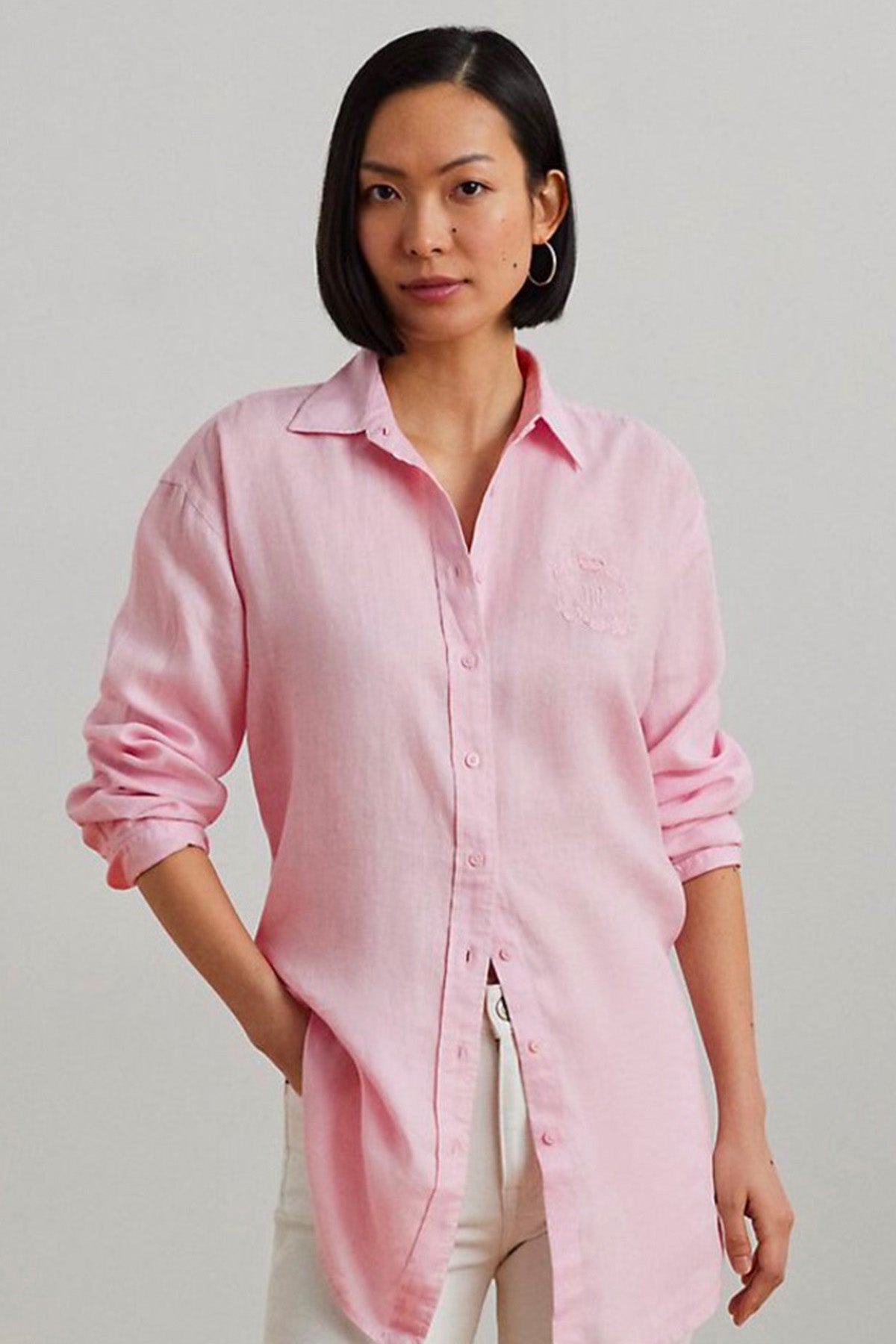 Polo Ralph Lauren Geniş Kesim Keten Gömlek