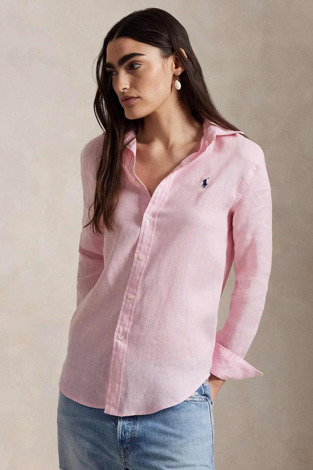 Polo Ralph Lauren Classic Fit Keten Gömlek