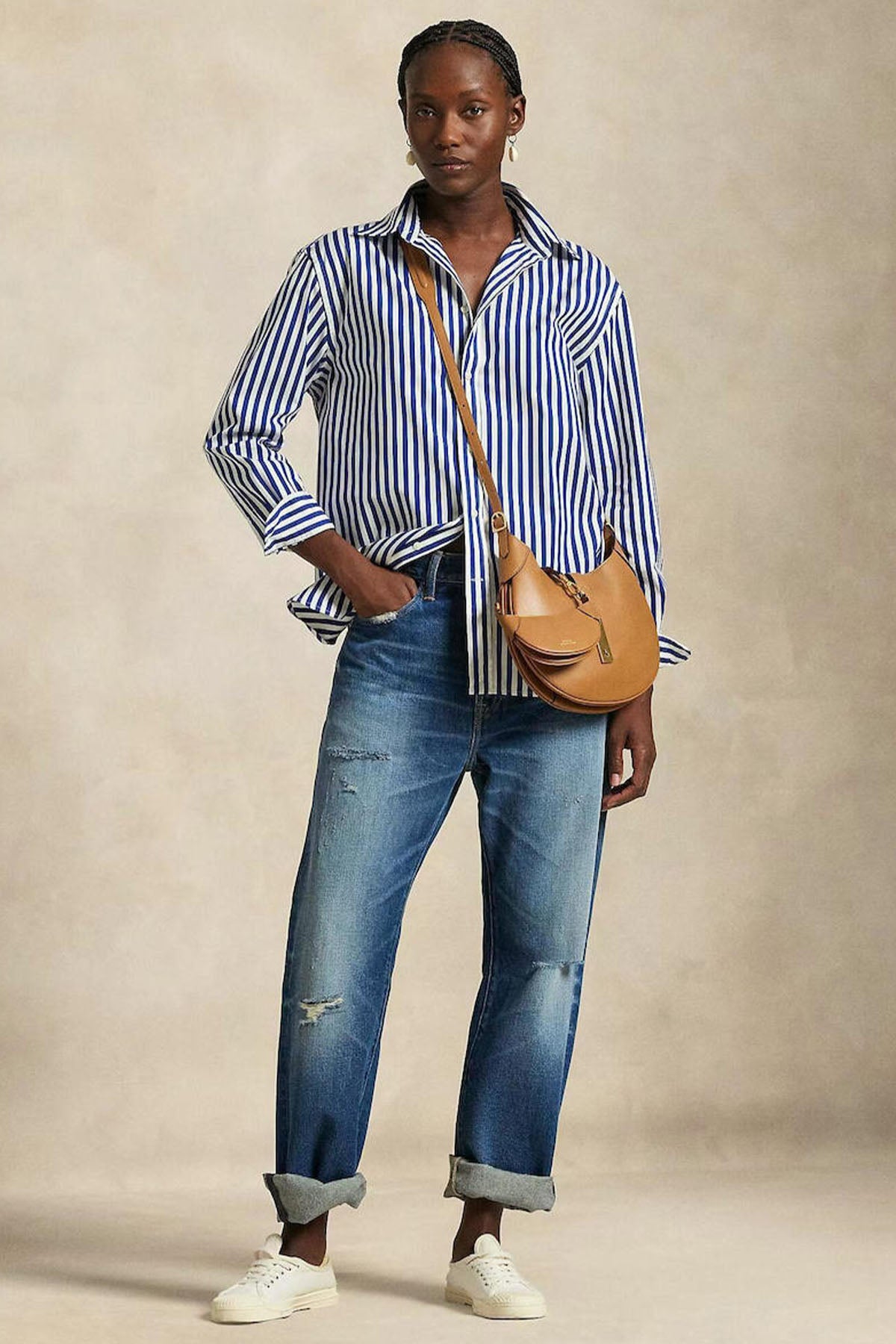 Polo Ralph Lauren Relaxed Fit Çizgili Gömlek-Gömlek-Libas