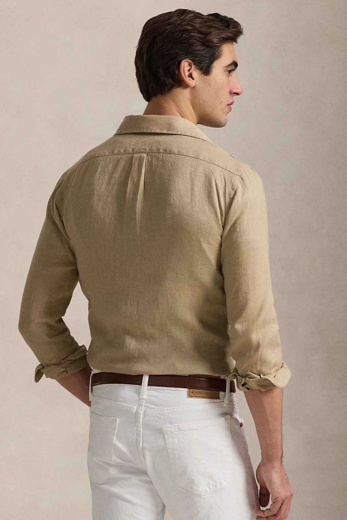 Polo Ralph Lauren Custom Fit Keten Gömlek