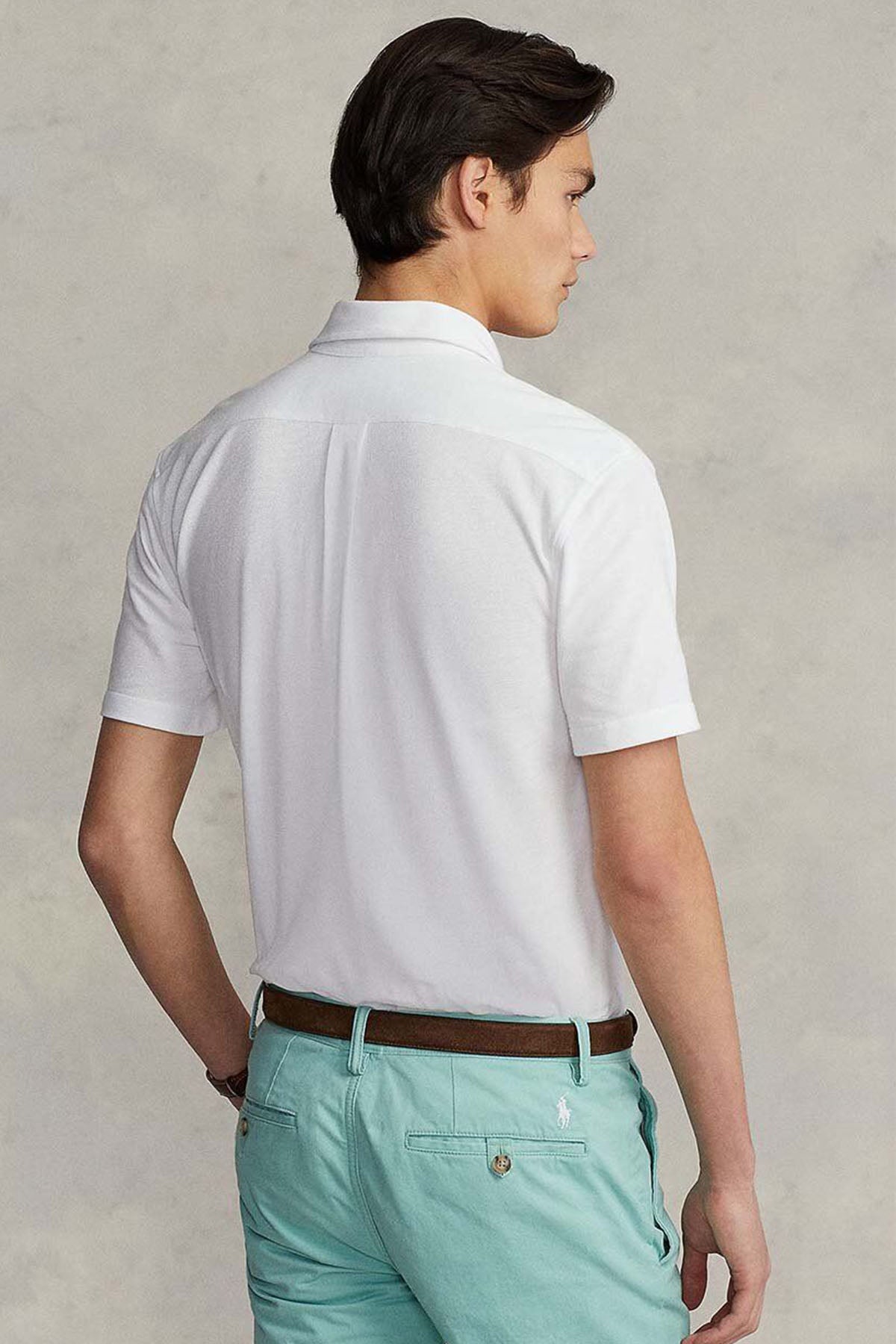 Polo Ralph Lauren Custom Fit Featherweight Mesh Kısa Kollu Gömlek-Gömlek-Libas