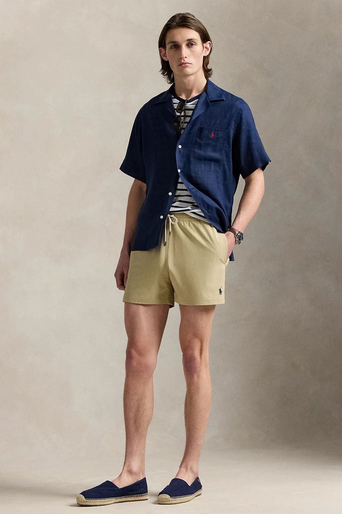 Polo Ralph Lauren Slim Fit Beli Lastikli Streç Şort Mayo