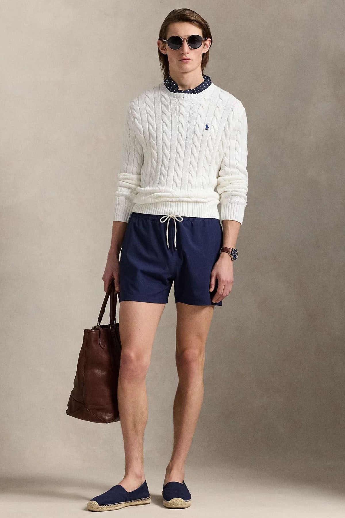 Polo Ralph Lauren Slim Fit Beli Lastikli Streç Şort Mayo