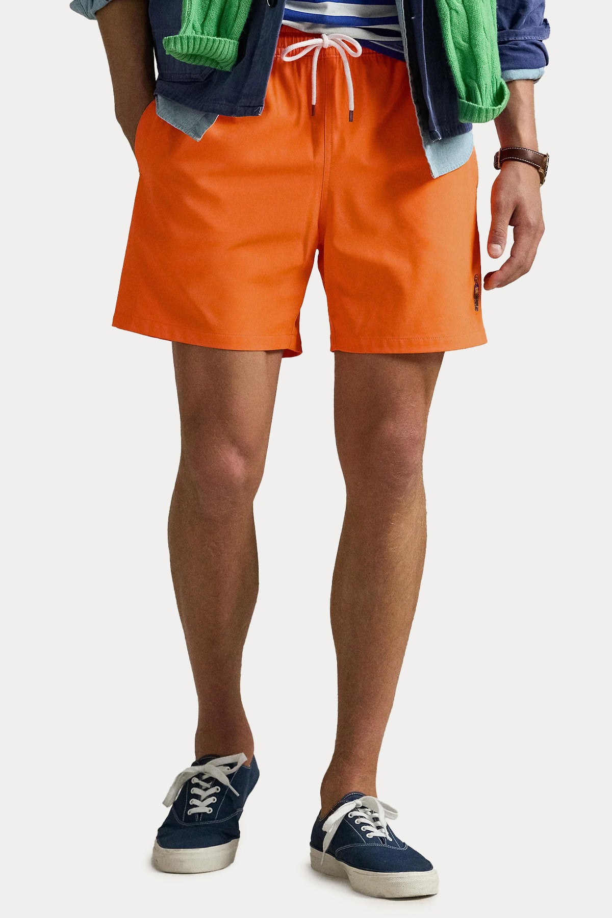 Polo Ralph Lauren Polo Bear Slim Fit Beli Lastikli Streç Şort Mayo