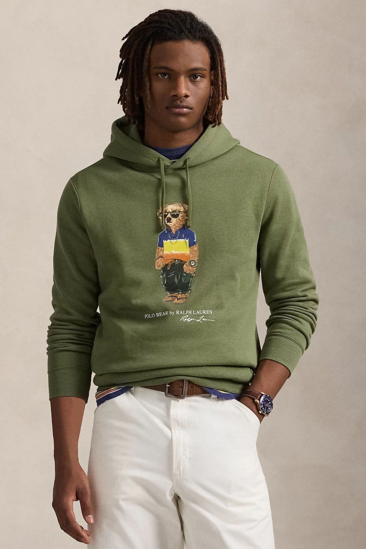 Polo Ralph Lauren Polo Bear Relaxed Fit Şardonlu Kapüşonlu Sweatshirt