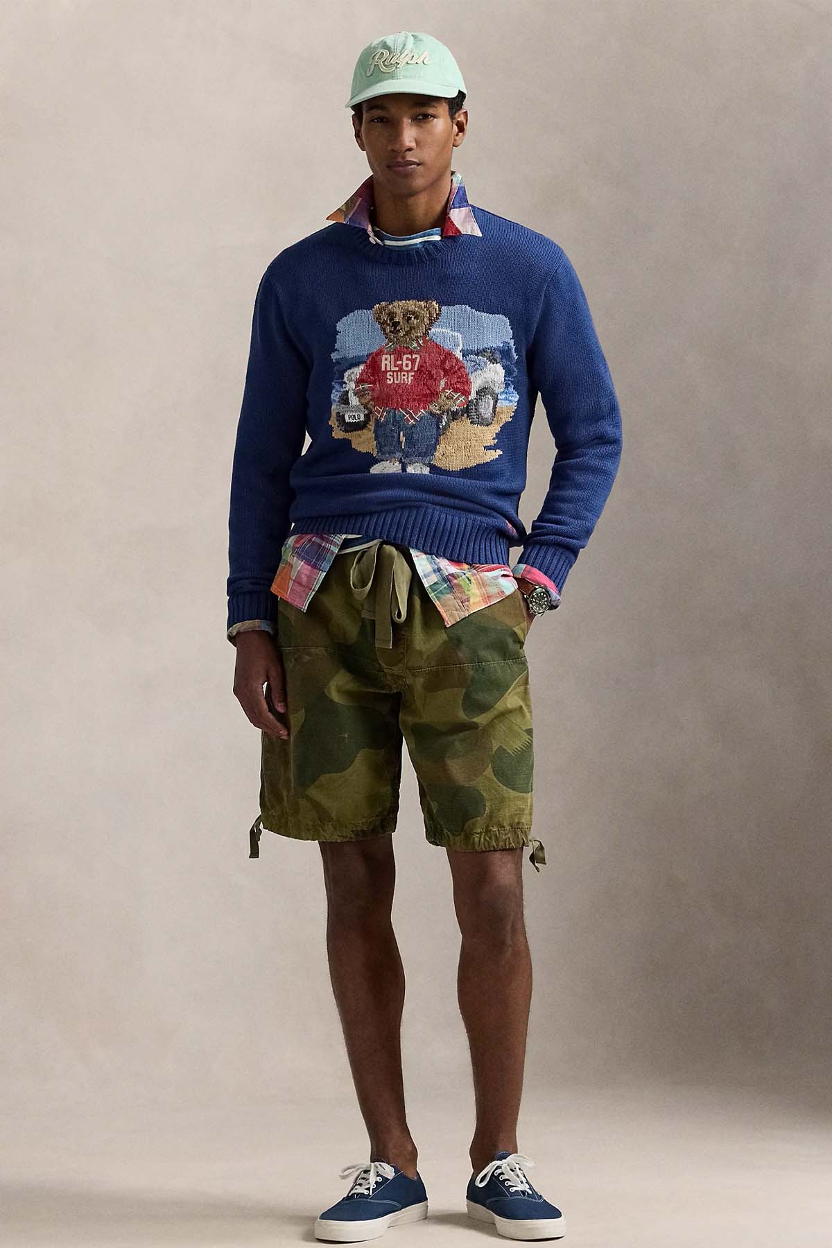 Polo Ralph Lauren Polo Bear Relaxed Fit Örgü Triko-Triko-Libas