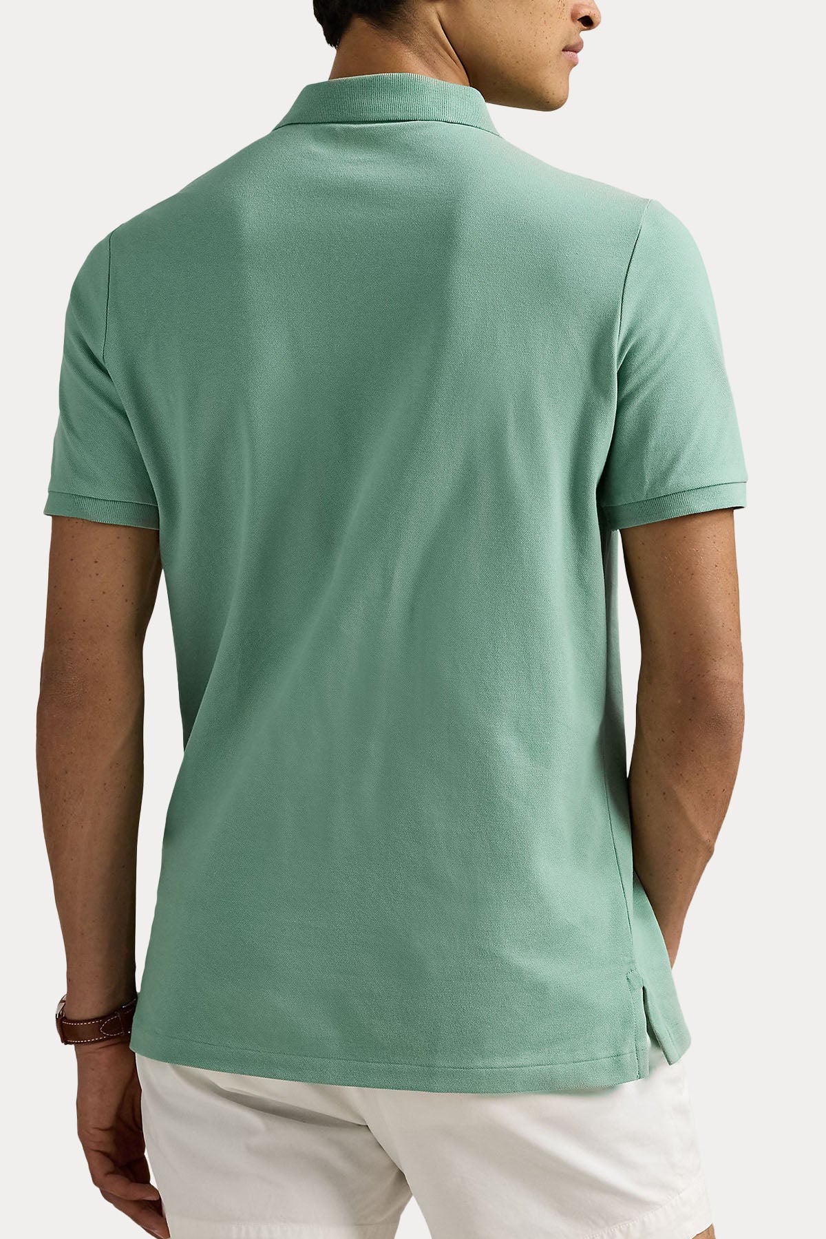 Polo Ralph Lauren Custom Slim Fit Stretch Mesh Polo Yaka T-shirt