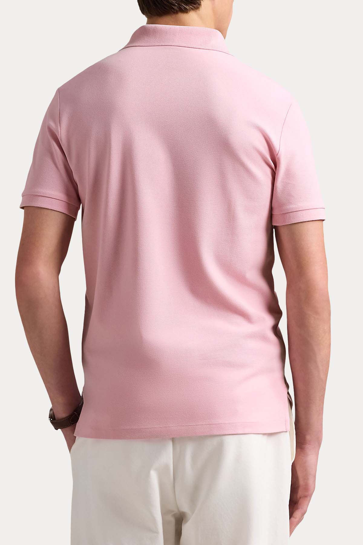 Polo Ralph Lauren Custom Slim Fit Stretch Mesh Polo Yaka T-shirt