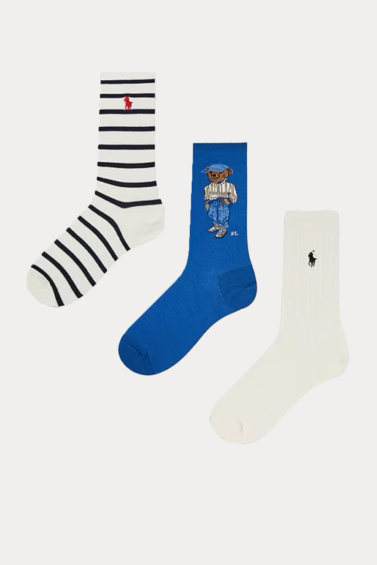 Polo Ralph Lauren 3'lü Paket Polo Bear Çorap