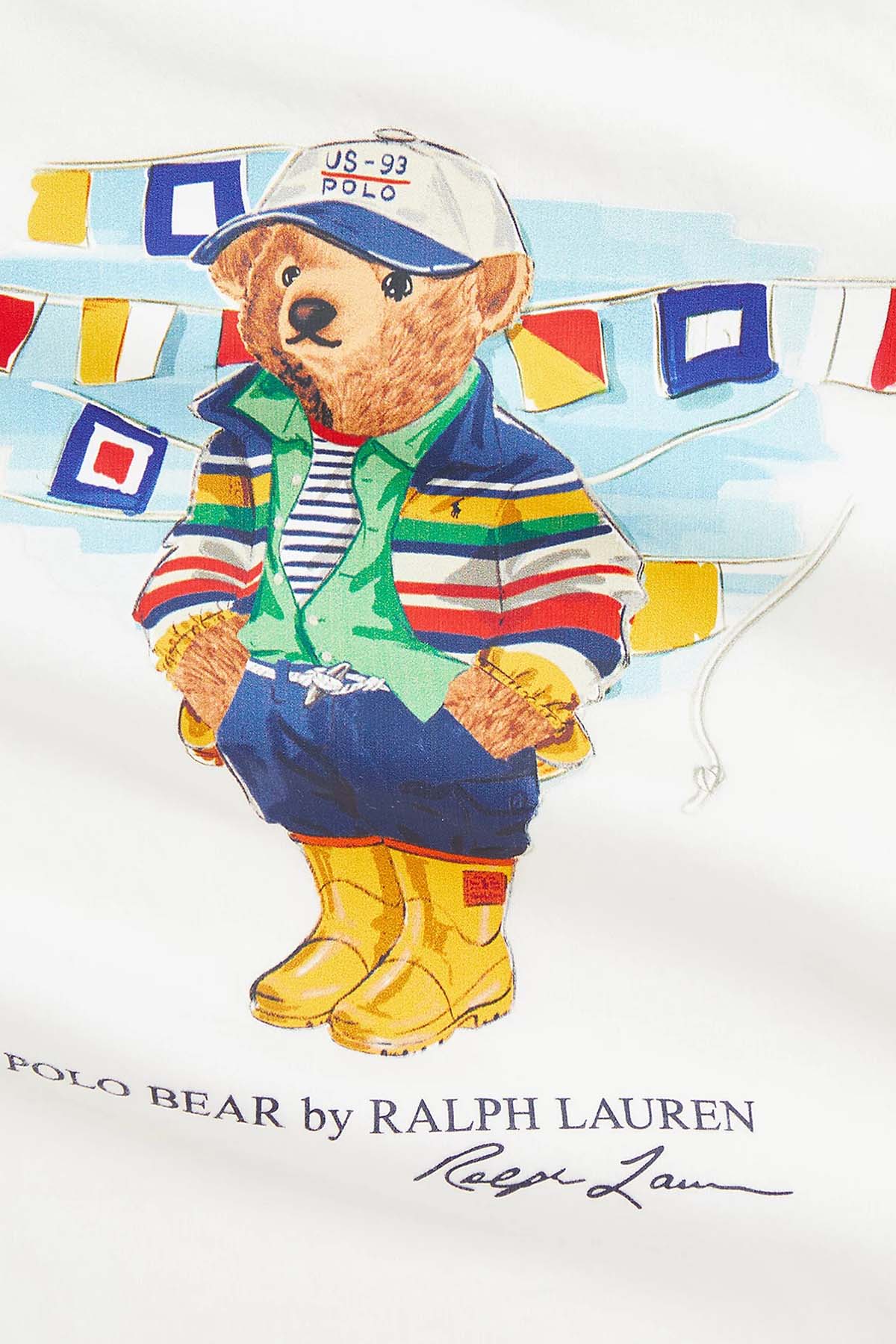 Polo Ralph Lauren Kids 18 Aylık Unisex Bebek Polo Bear T-shirt