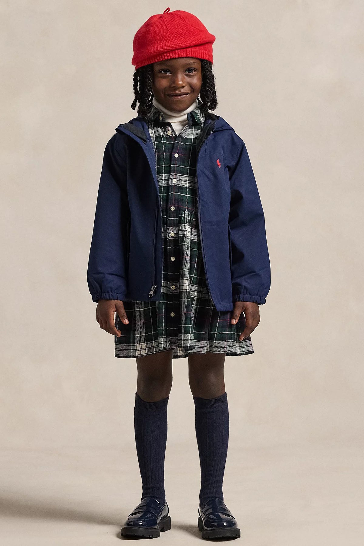 Polo Ralph Lauren Kids 3-5 Yaş Unisex Çocuk Kapüşonlu Rüzgarlık Mont