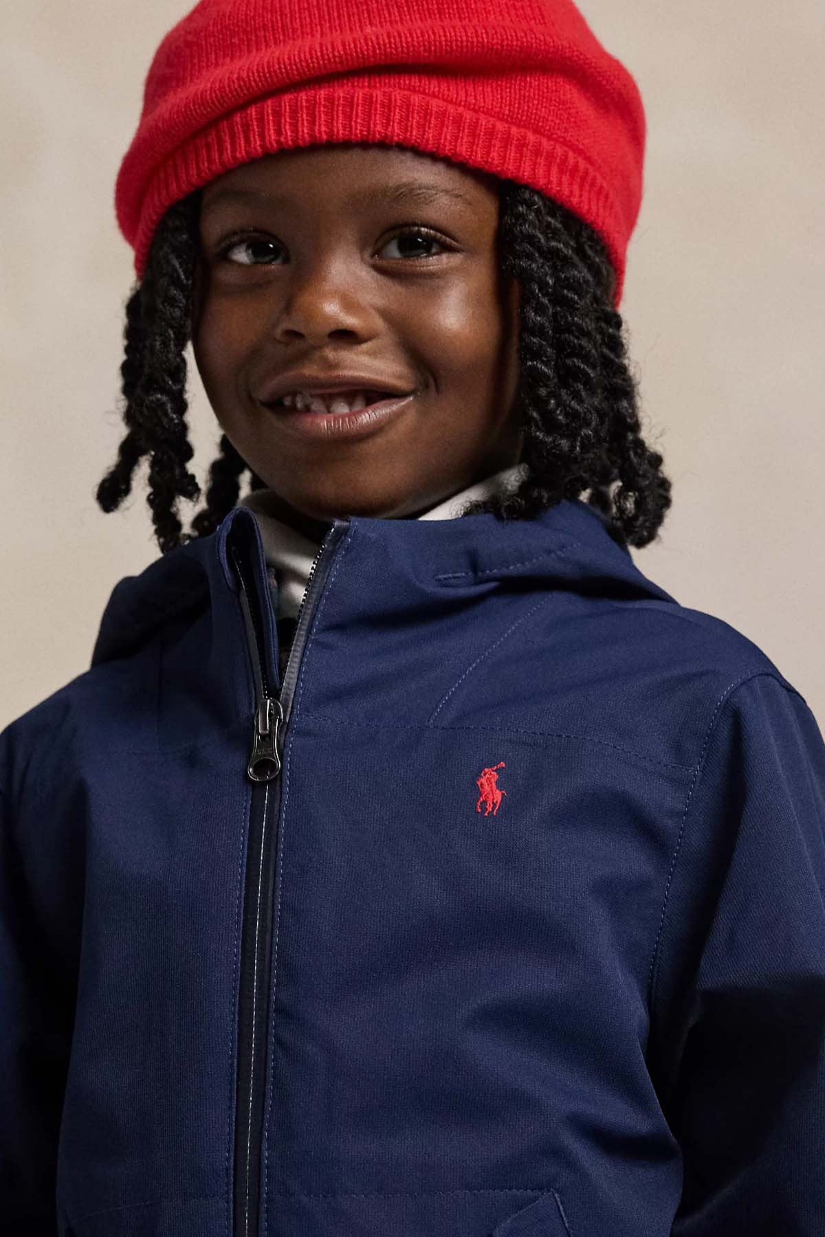 Polo Ralph Lauren Kids 3-5 Yaş Unisex Çocuk Kapüşonlu Rüzgarlık Mont