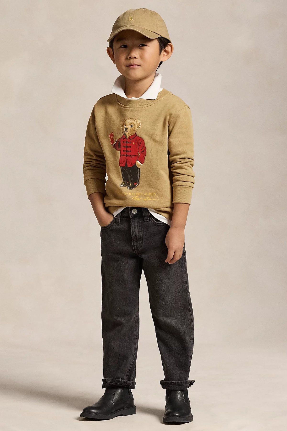 Polo Ralph Lauren Kids 4-6 Yaş Unisex Çocuk Polo Bear Sweatshirt