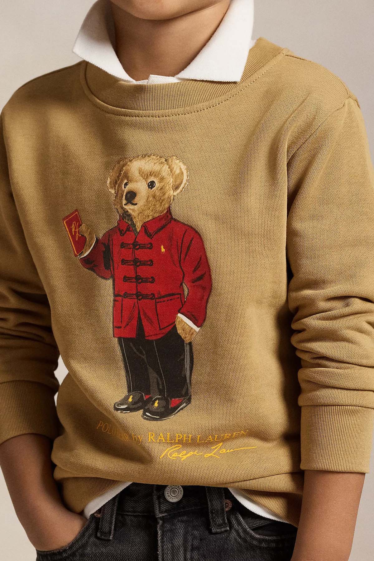 Polo Ralph Lauren Kids 4-6 Yaş Unisex Çocuk Polo Bear Sweatshirt