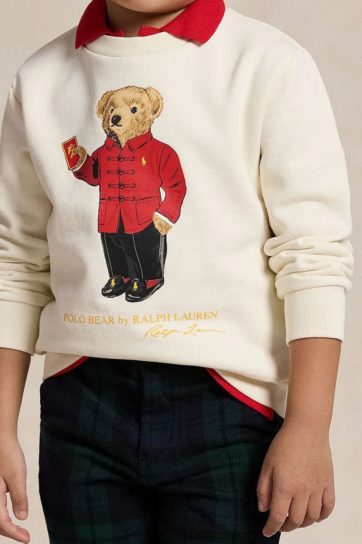 Polo Ralph Lauren Kids 3-7 Yaş Unisex Çocuk Polo Bear Sweatshirt