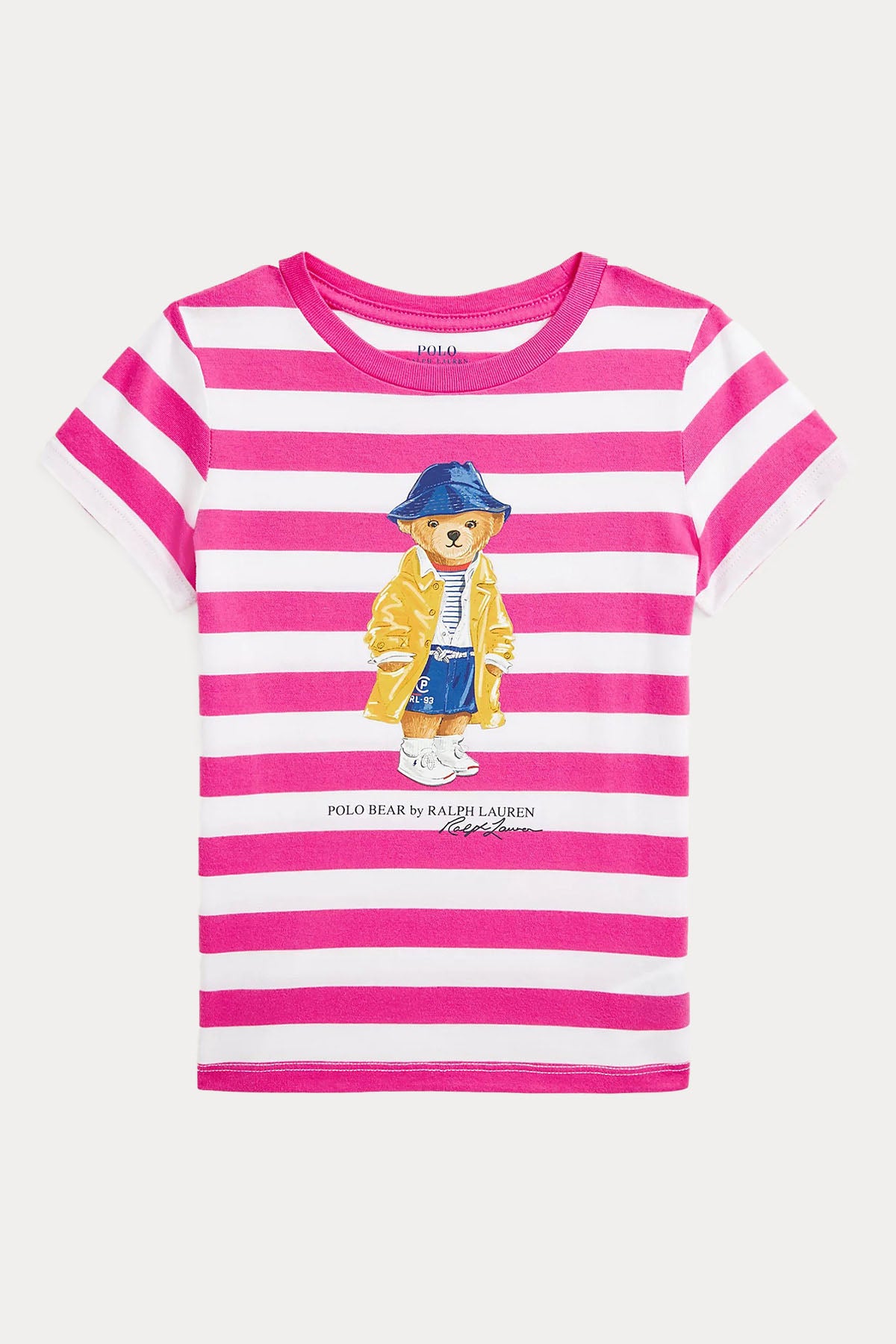 Polo Ralph Lauren Kids S Beden Kız Çocuk Çizgili Polo Bear T-shirt