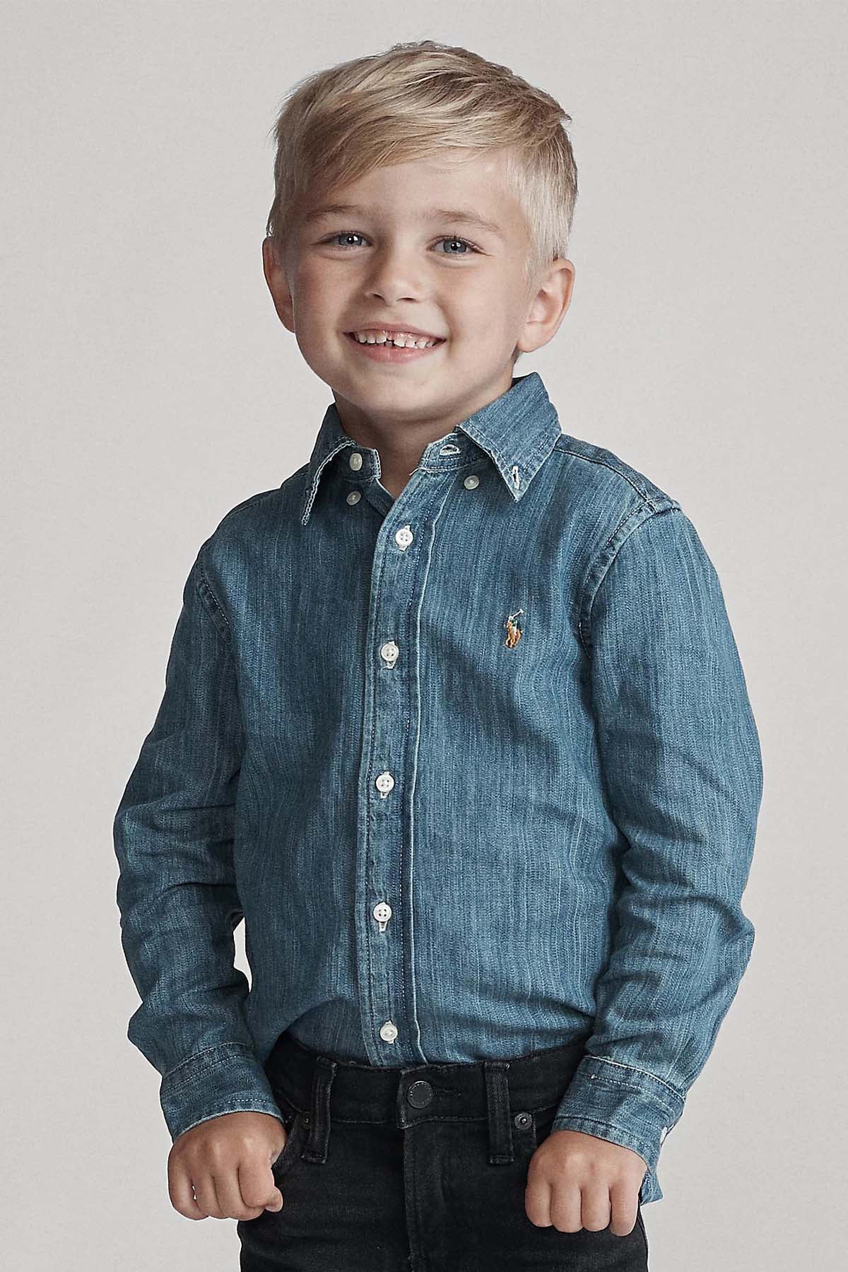 Polo Ralph Lauren Kids 3-6 Yaş Erkek Çocuk Denim Gömlek